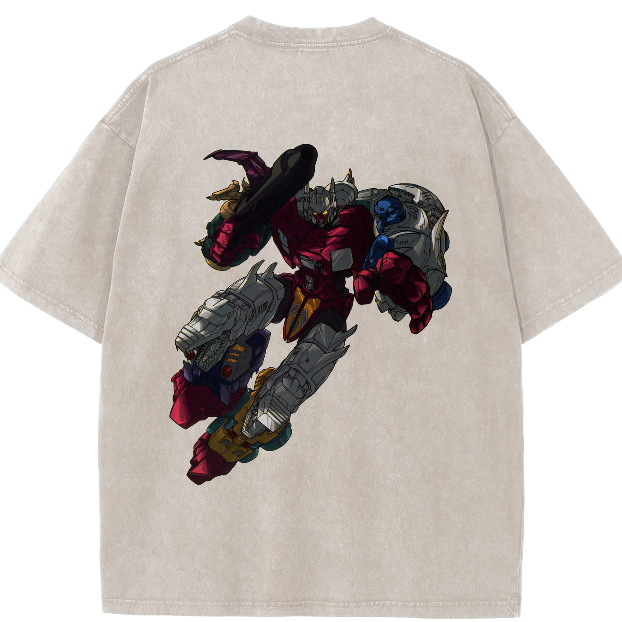 （画像用）  綿100% ヴィンテージ風 半袖Tシャツ（背面プリント）