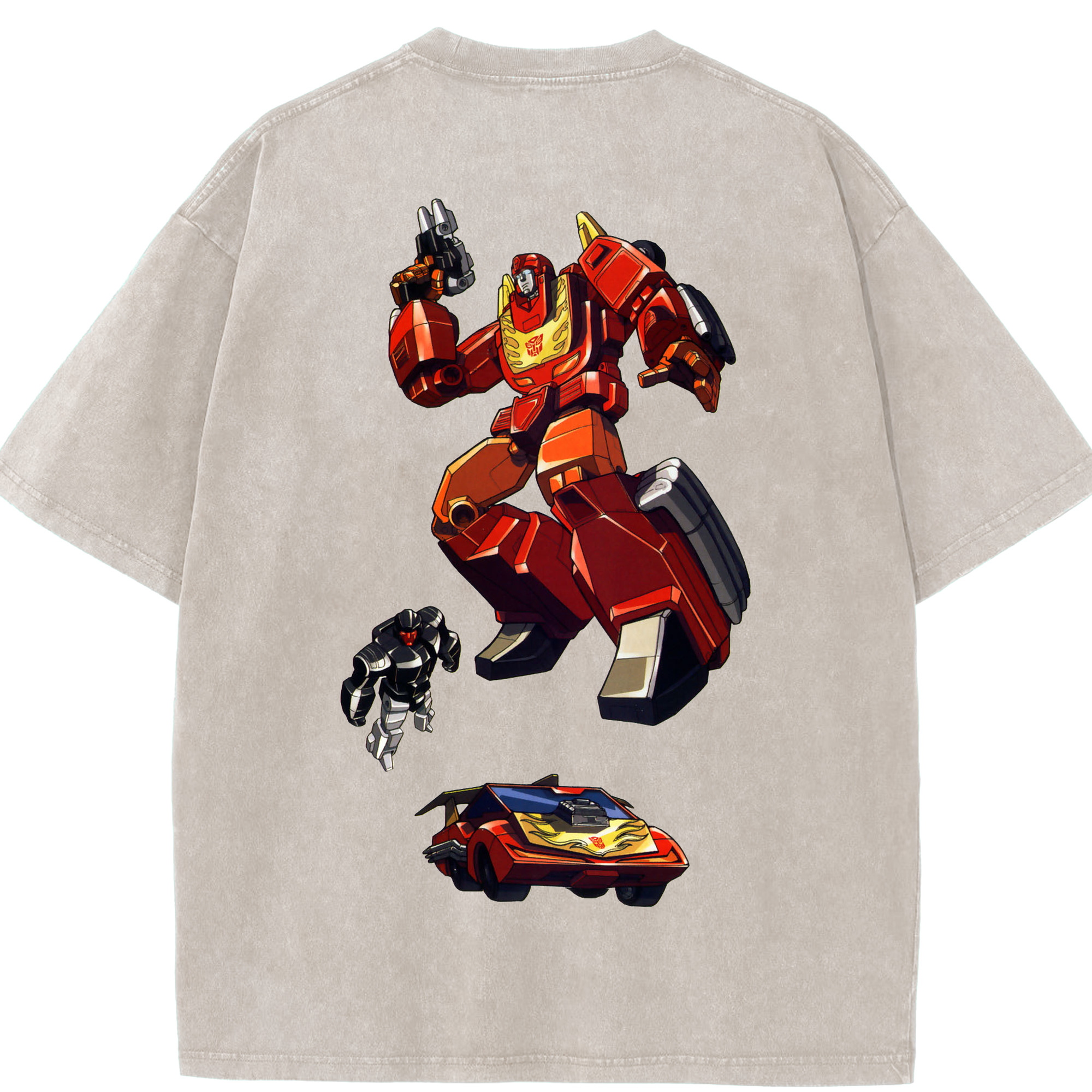 （画像用）  綿100% ヴィンテージ風 半袖Tシャツ（背面プリント）