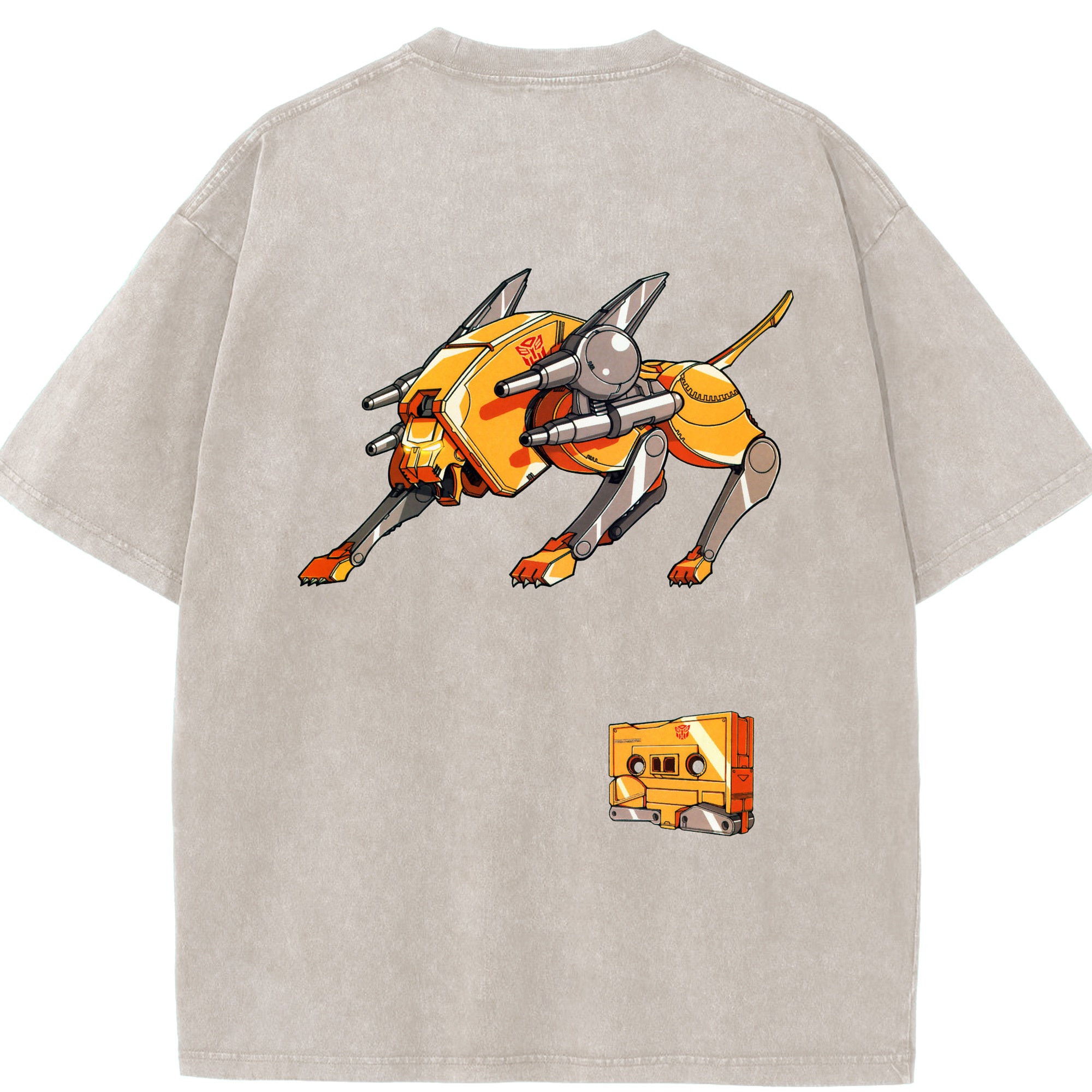 （画像用）  綿100% ヴィンテージ風 半袖Tシャツ（背面プリント）