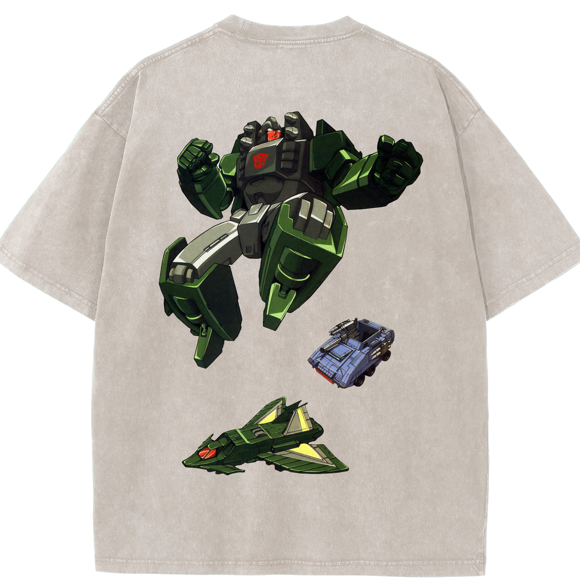 （画像用）  綿100% ヴィンテージ風 半袖Tシャツ（背面プリント）