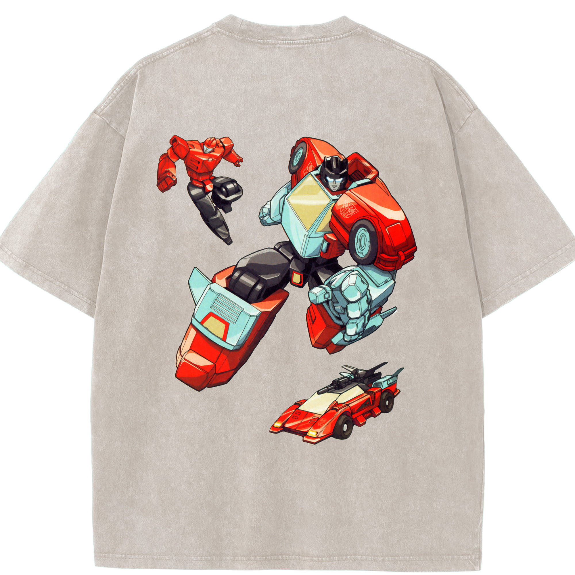 （画像用）  綿100% ヴィンテージ風 半袖Tシャツ（背面プリント）