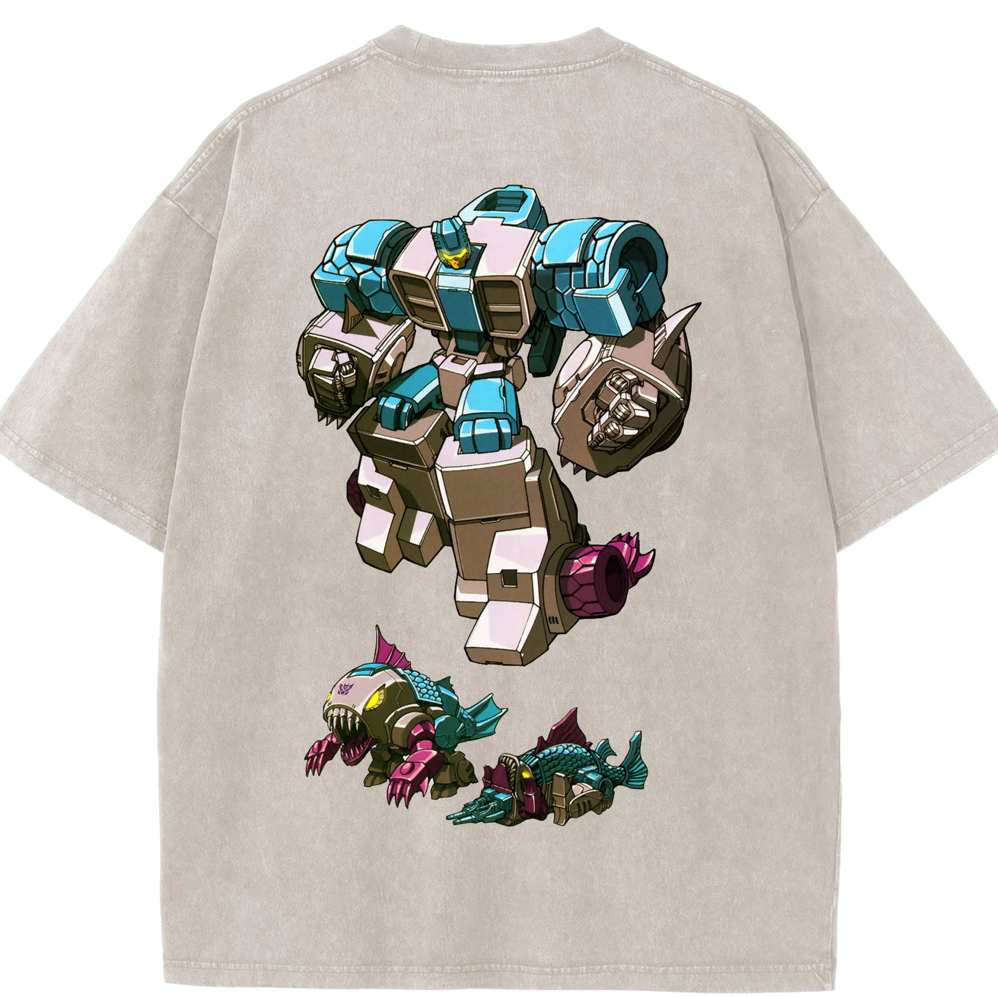 （画像用）  綿100% ヴィンテージ風 半袖Tシャツ（背面プリント）