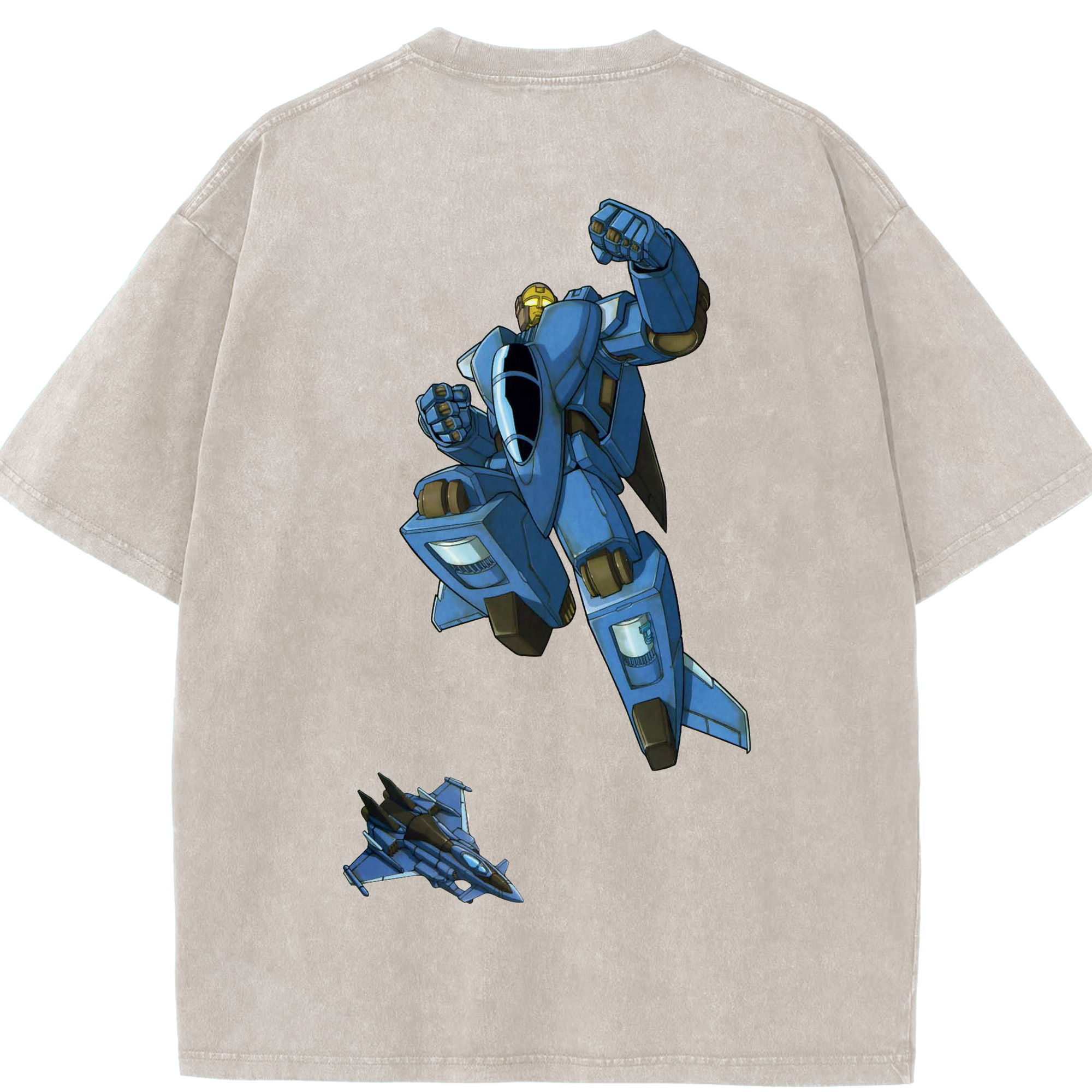 （画像用）  綿100% ヴィンテージ風 半袖Tシャツ（背面プリント）