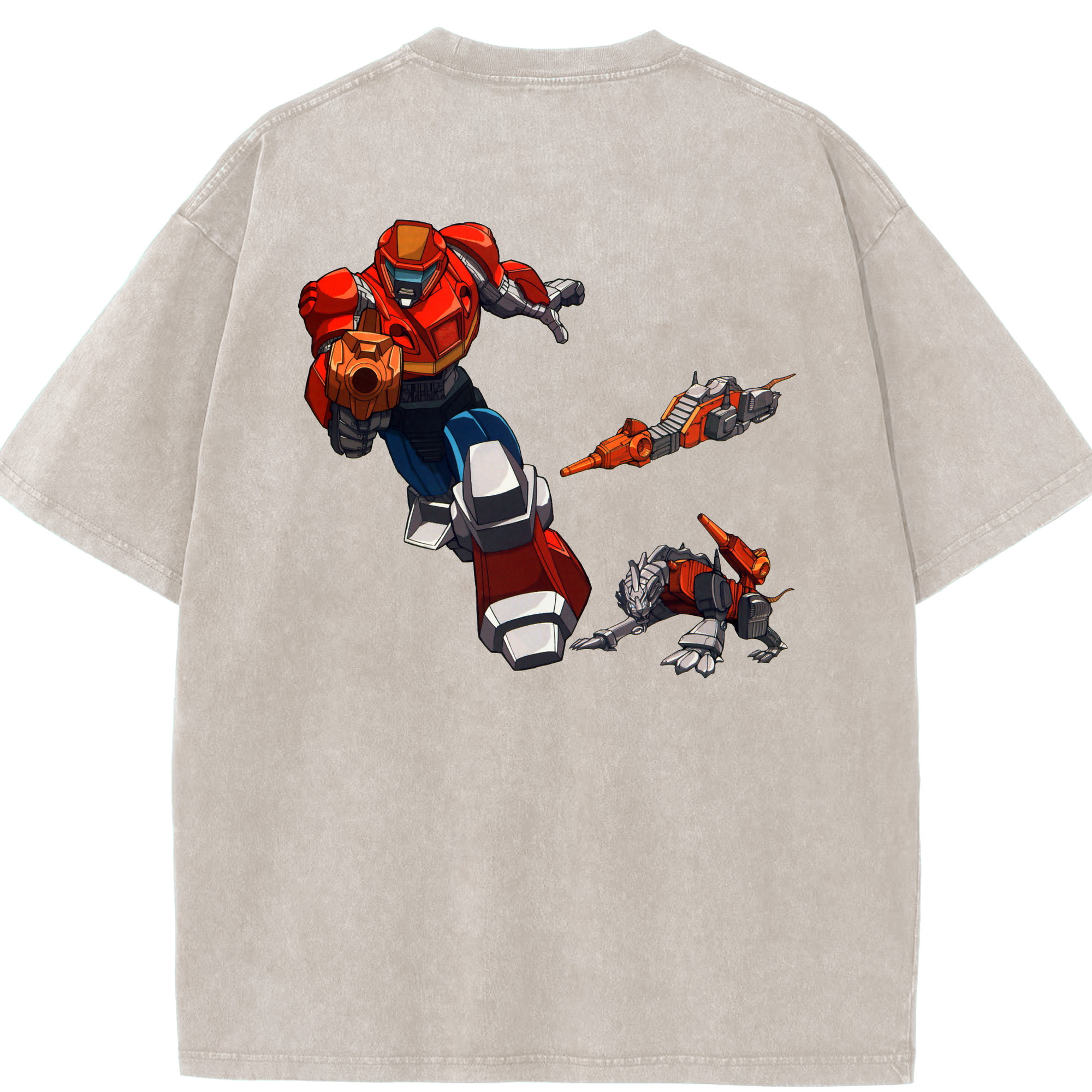（画像用）  綿100% ヴィンテージ風 半袖Tシャツ（背面プリント）