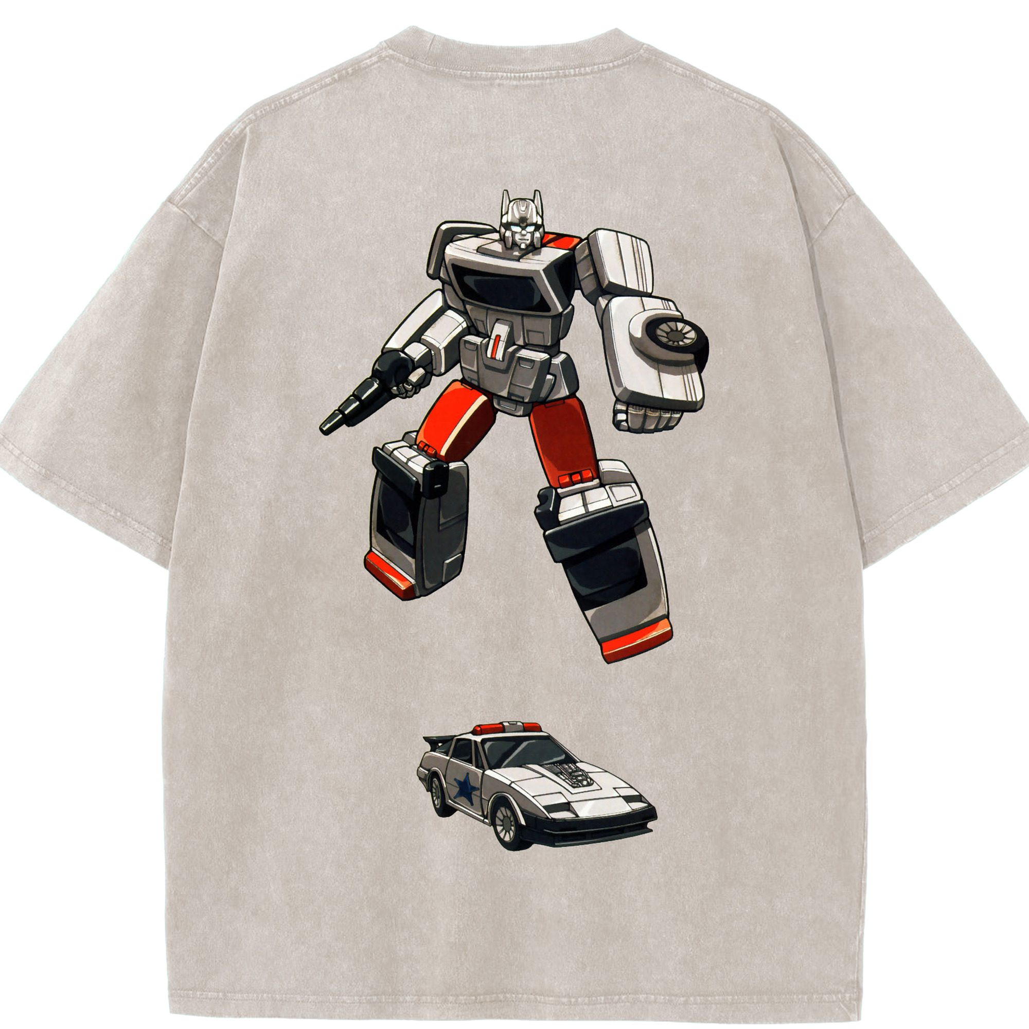 （画像用）  綿100% ヴィンテージ風 半袖Tシャツ（背面プリント）