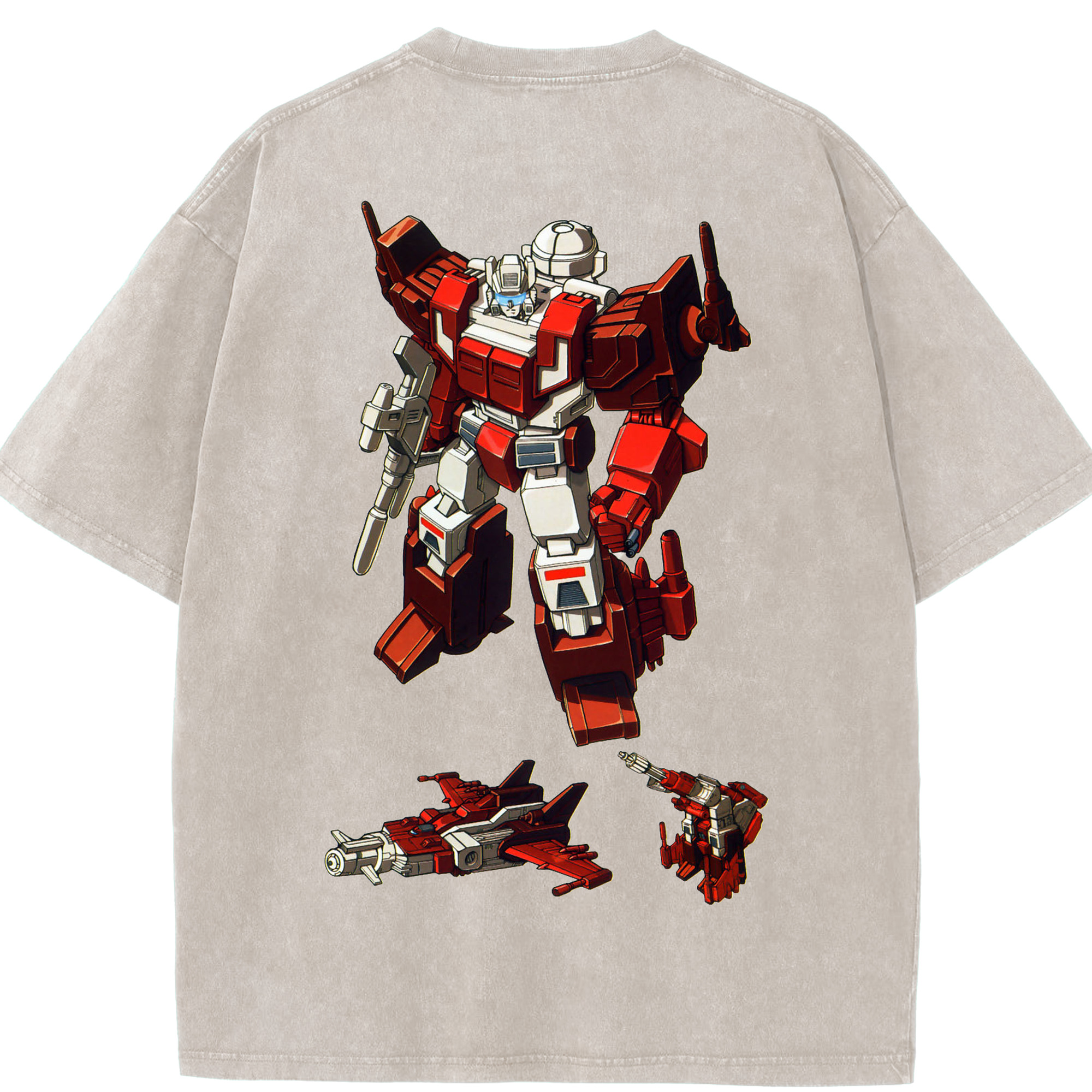 （画像用）  綿100% ヴィンテージ風 半袖Tシャツ（背面プリント）