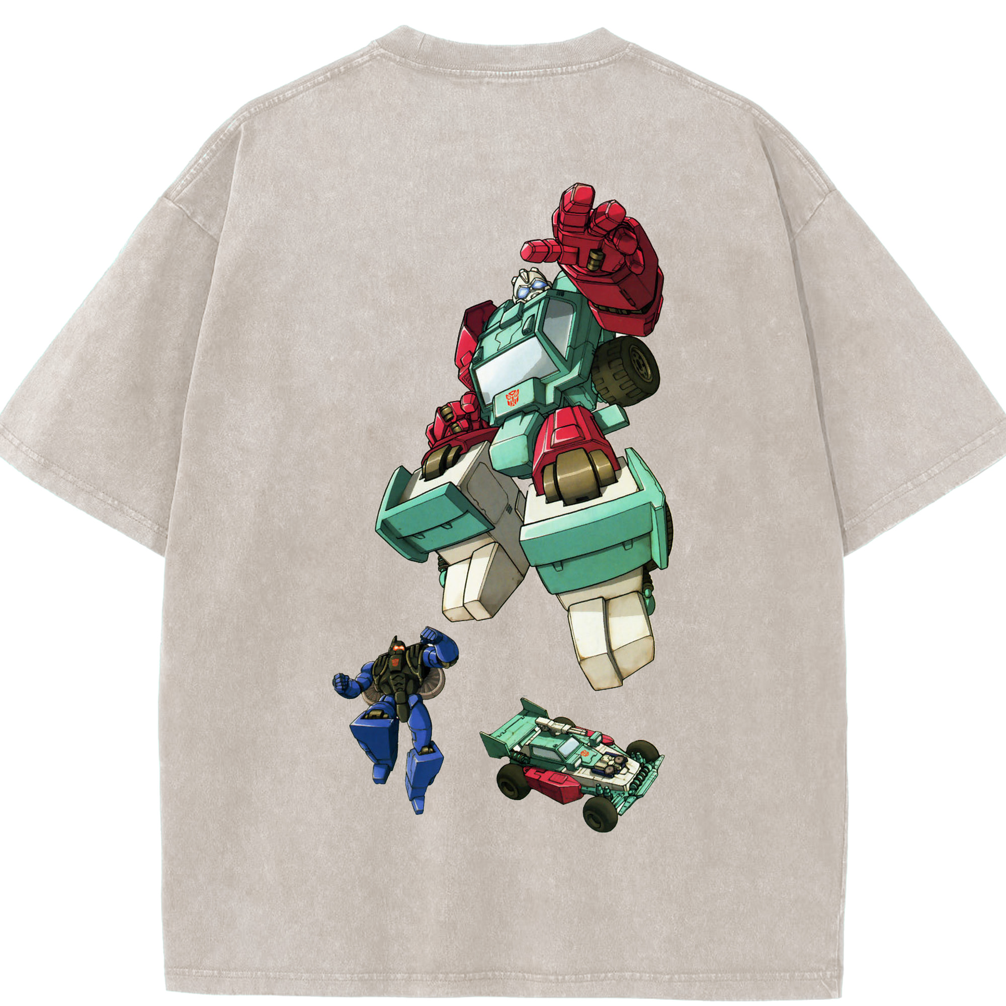 （画像用）  綿100% ヴィンテージ風 半袖Tシャツ（背面プリント）