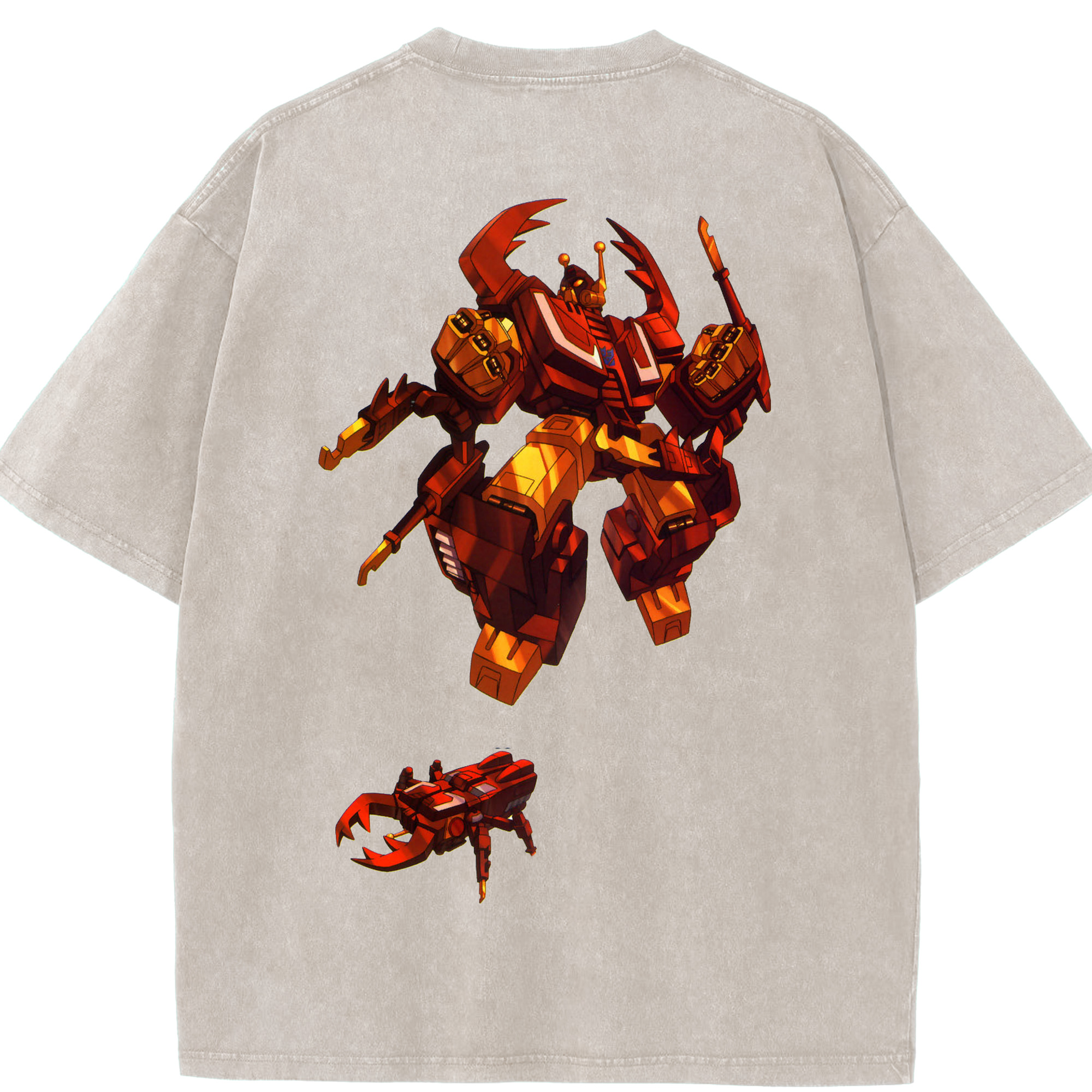 （画像用）  綿100% ヴィンテージ風 半袖Tシャツ（背面プリント）