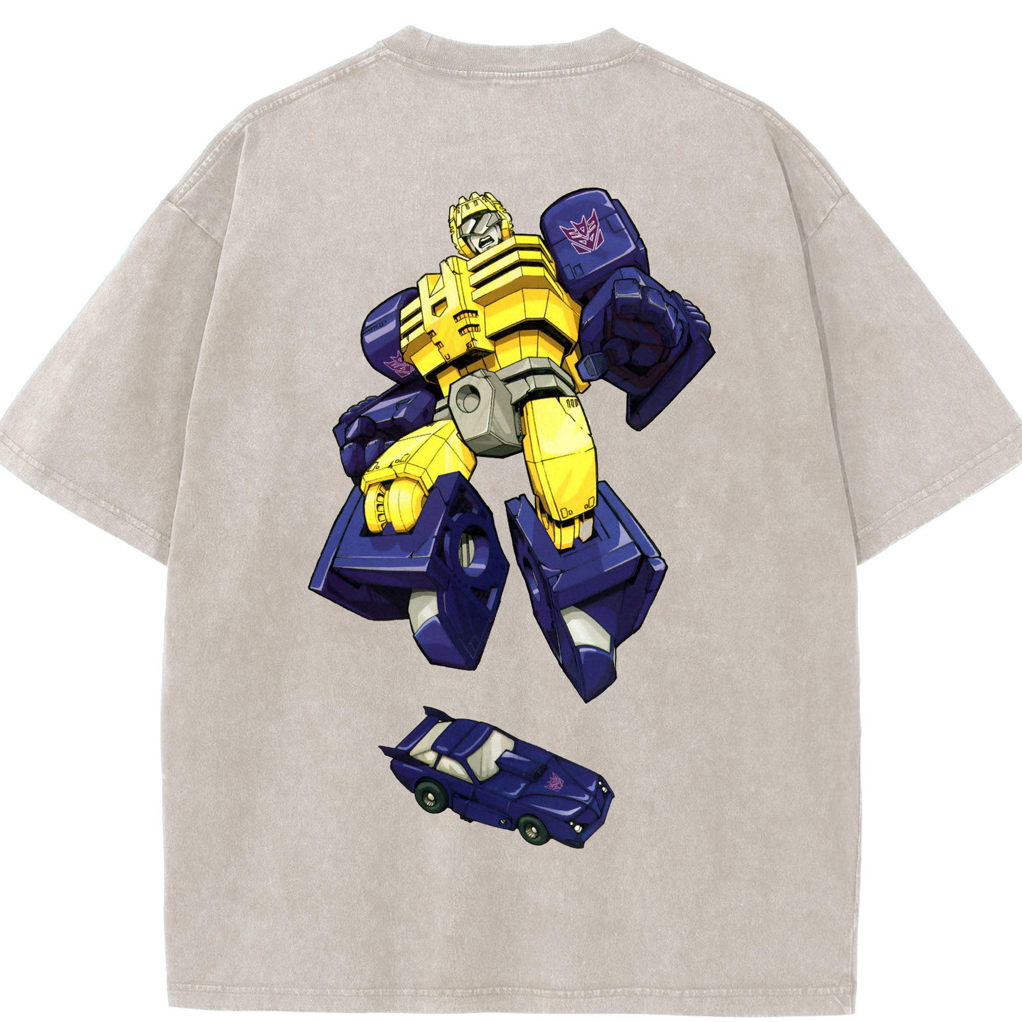 （画像用）  綿100% ヴィンテージ風 半袖Tシャツ（背面プリント）