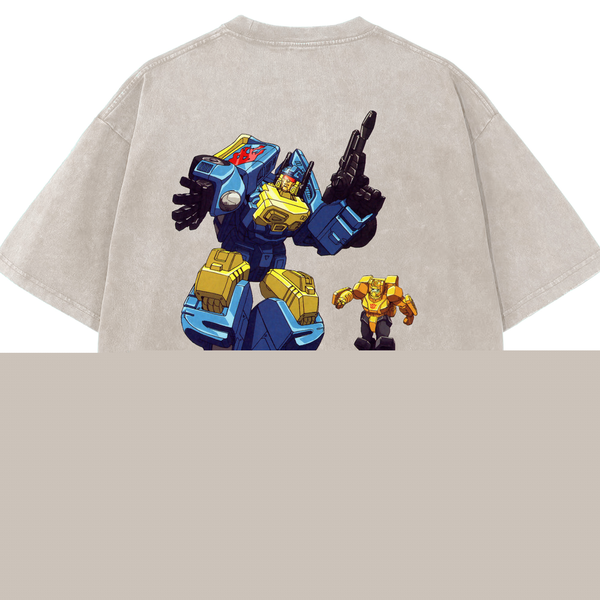 （画像用）  綿100% ヴィンテージ風 半袖Tシャツ（背面プリント）