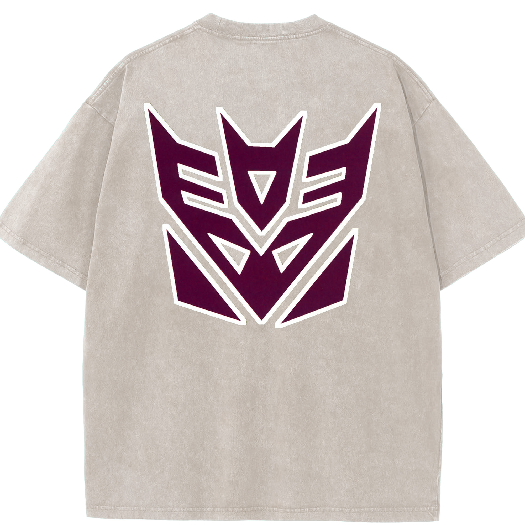 （画像用）  綿100% ヴィンテージ風 半袖Tシャツ（背面プリント）