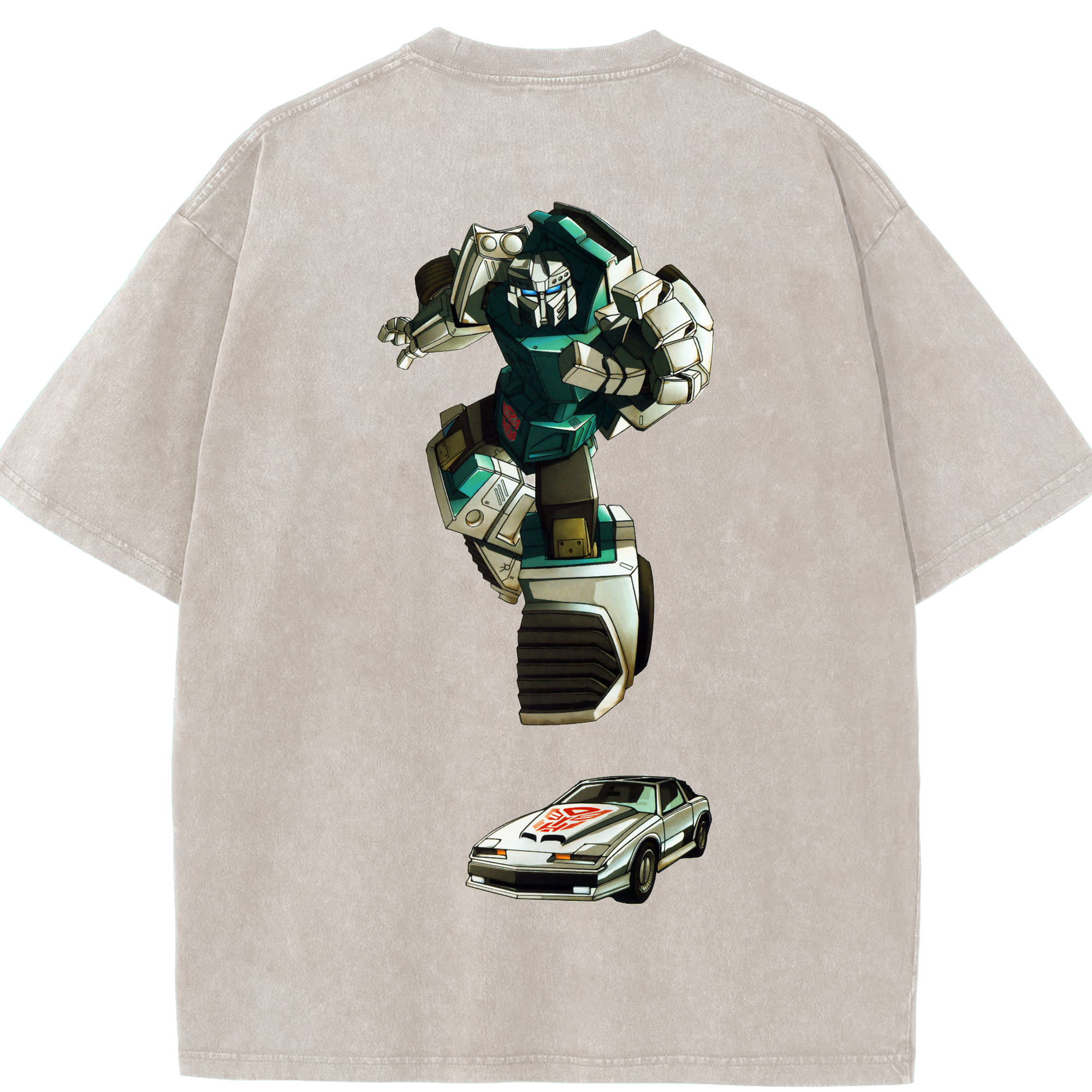 （画像用）  綿100% ヴィンテージ風 半袖Tシャツ（背面プリント）