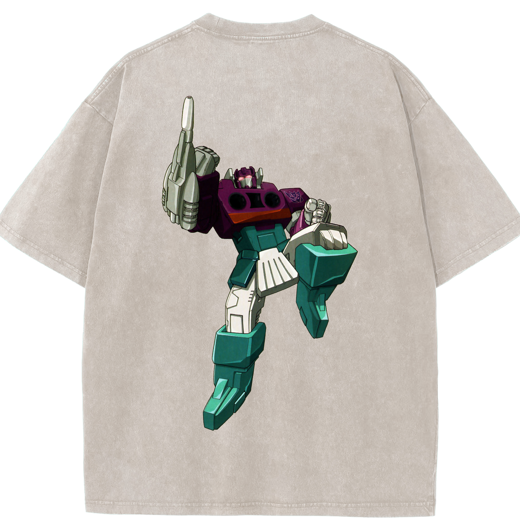 （画像用）  綿100% ヴィンテージ風 半袖Tシャツ（背面プリント）