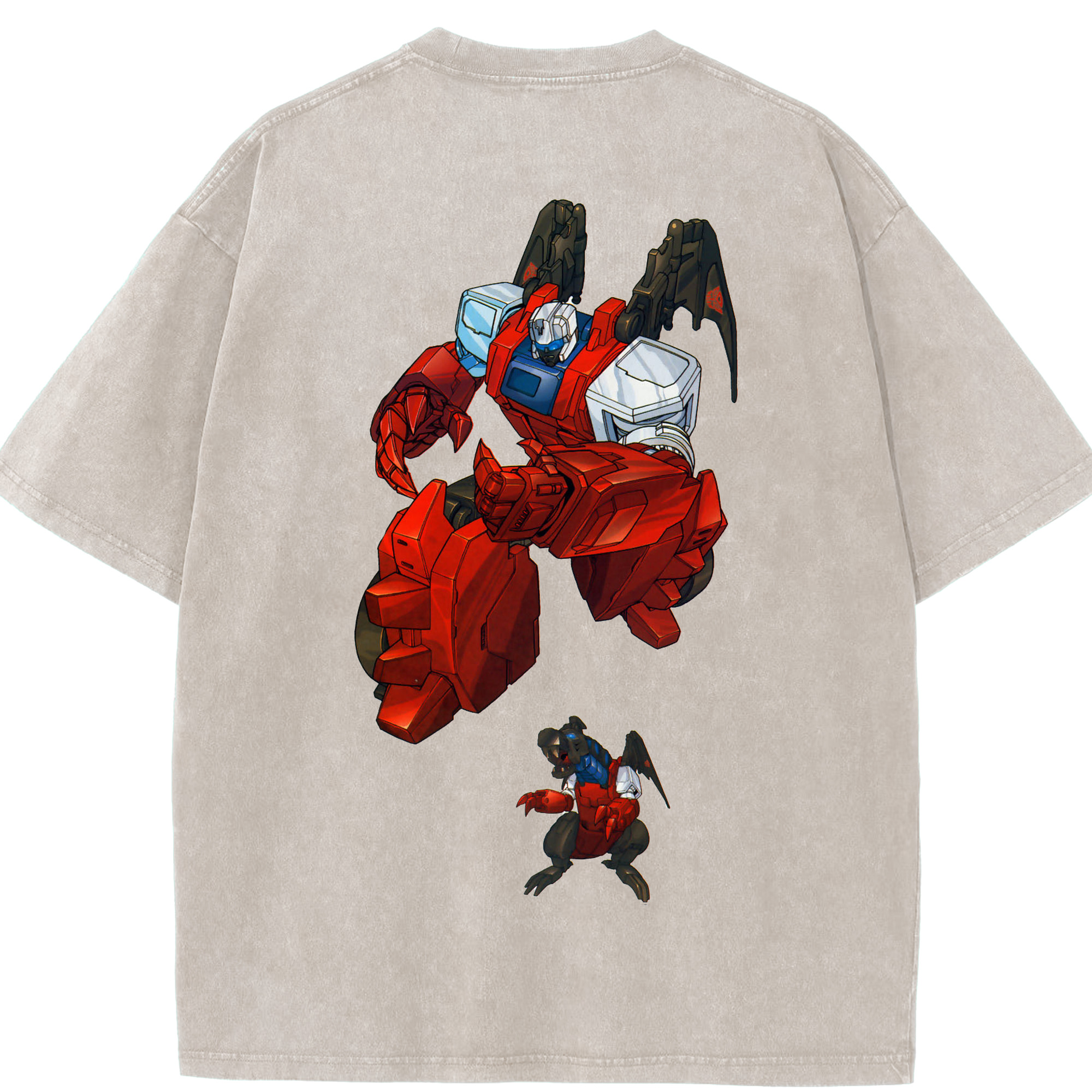 （画像用）  綿100% ヴィンテージ風 半袖Tシャツ（背面プリント）
