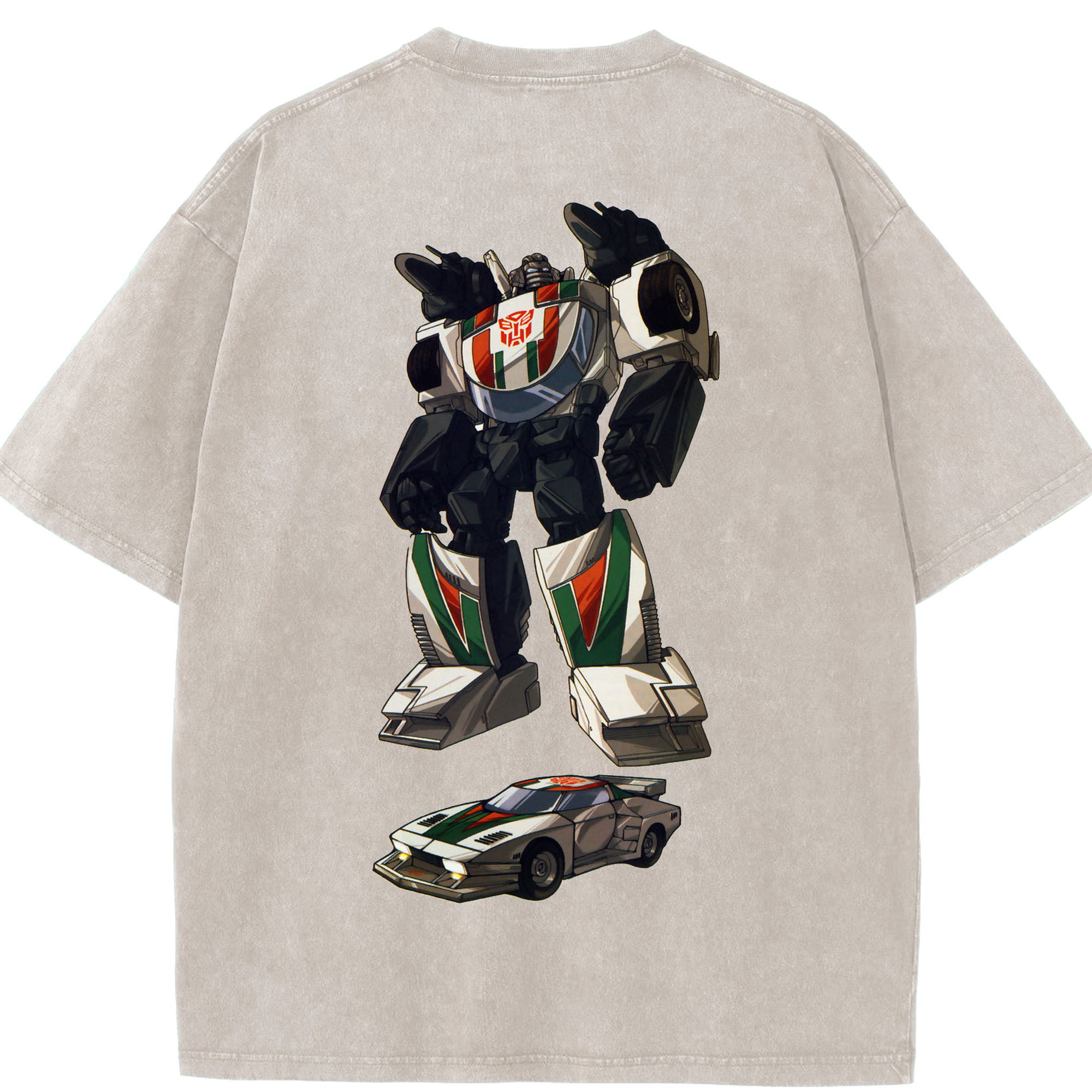 （画像用）  綿100% ヴィンテージ風 半袖Tシャツ（背面プリント）