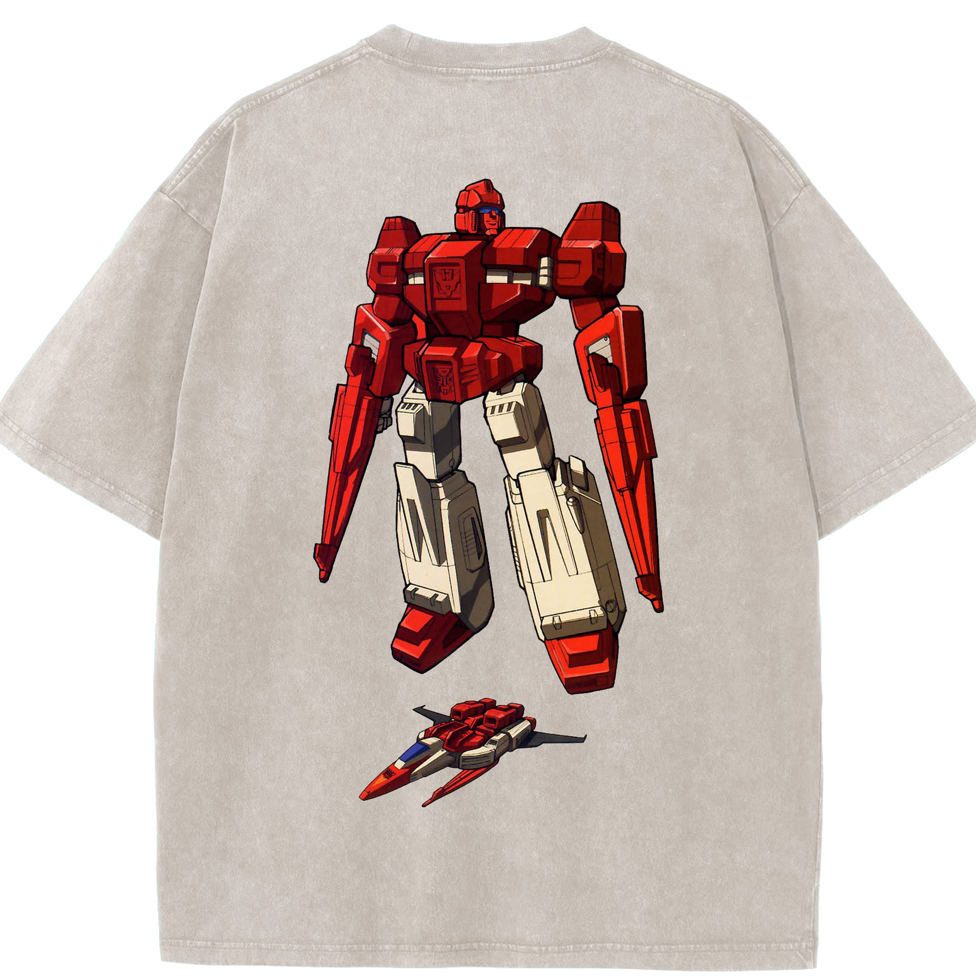 （画像用）  綿100% ヴィンテージ風 半袖Tシャツ（背面プリント）