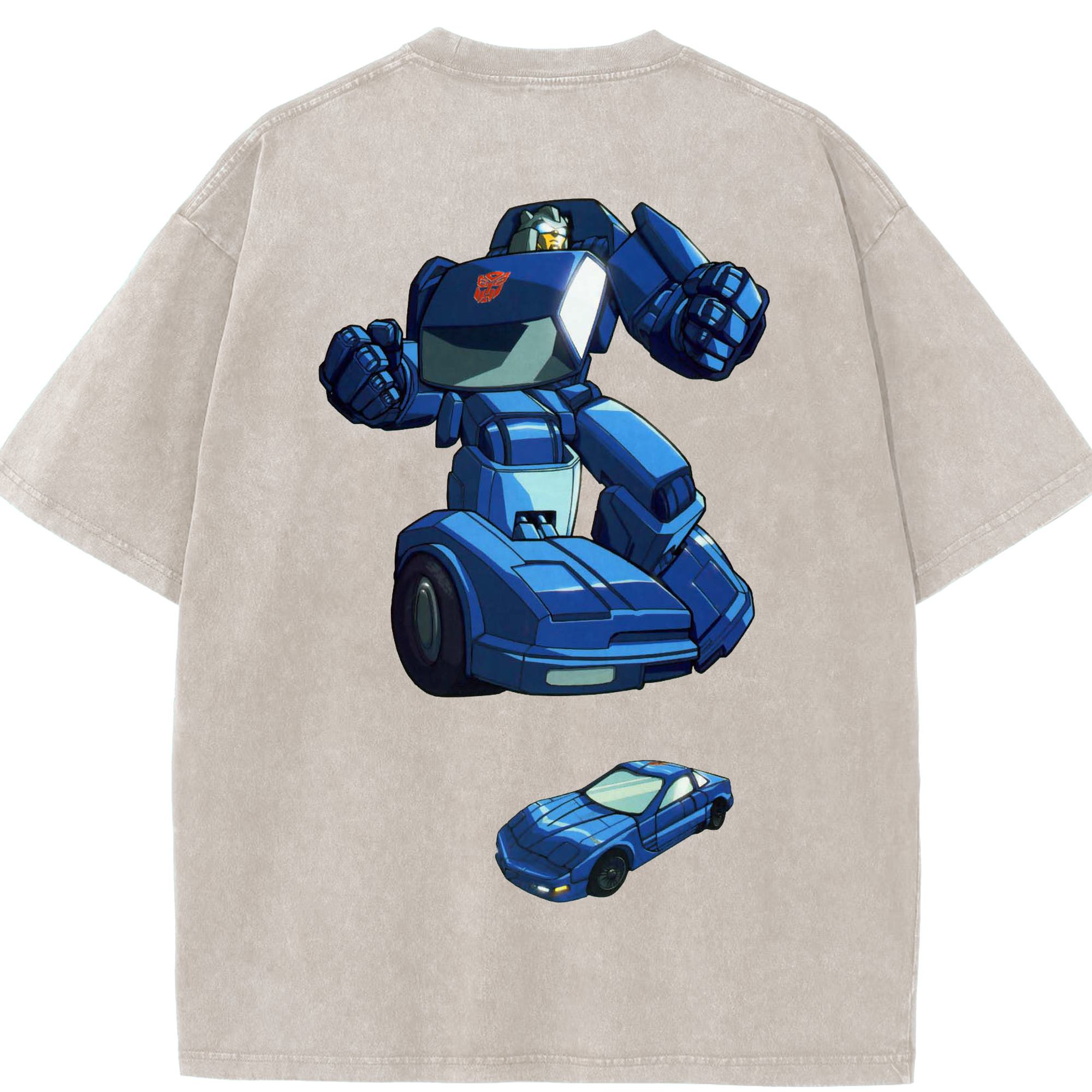 （画像用）  綿100% ヴィンテージ風 半袖Tシャツ（背面プリント）