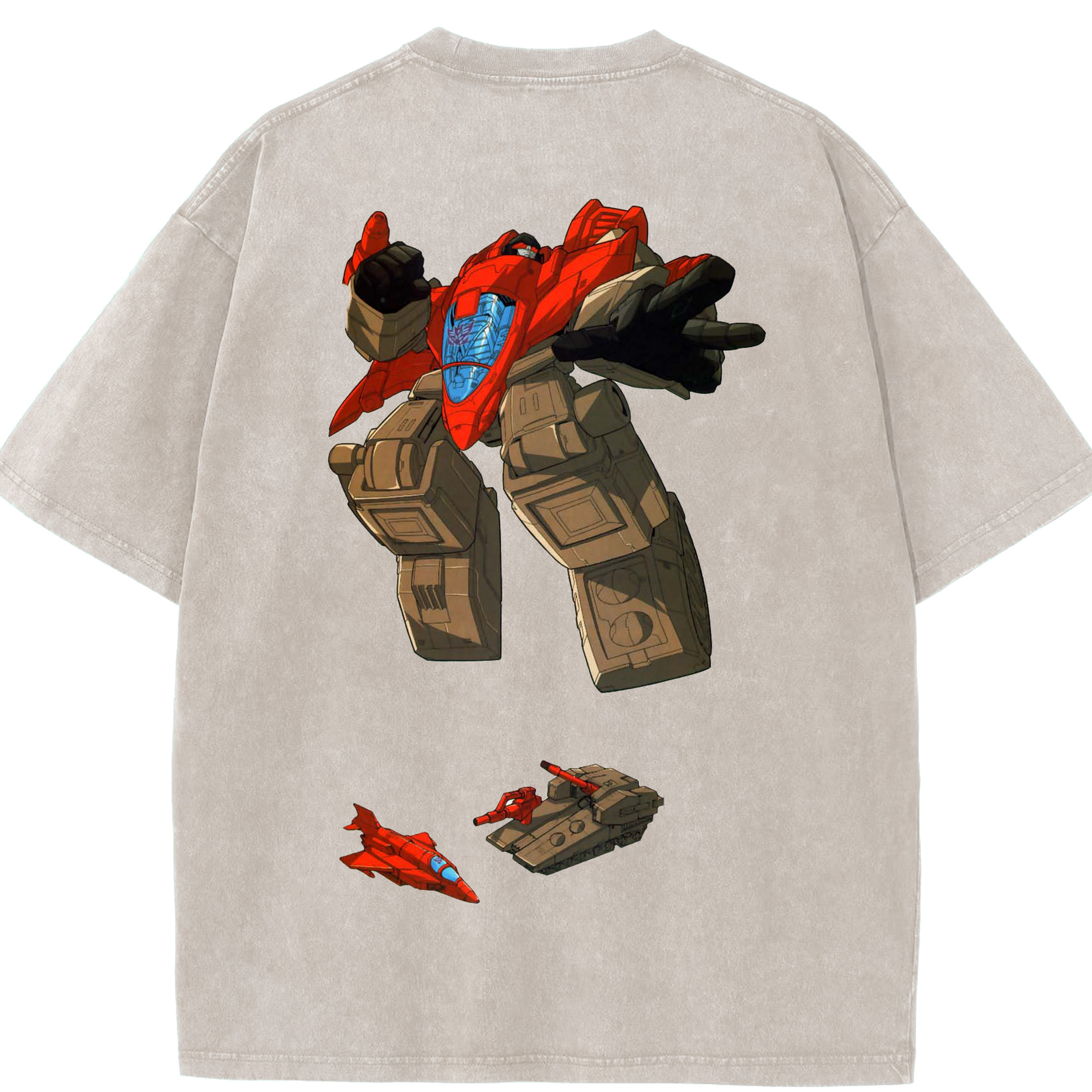 （画像用）  綿100% ヴィンテージ風 半袖Tシャツ（背面プリント）