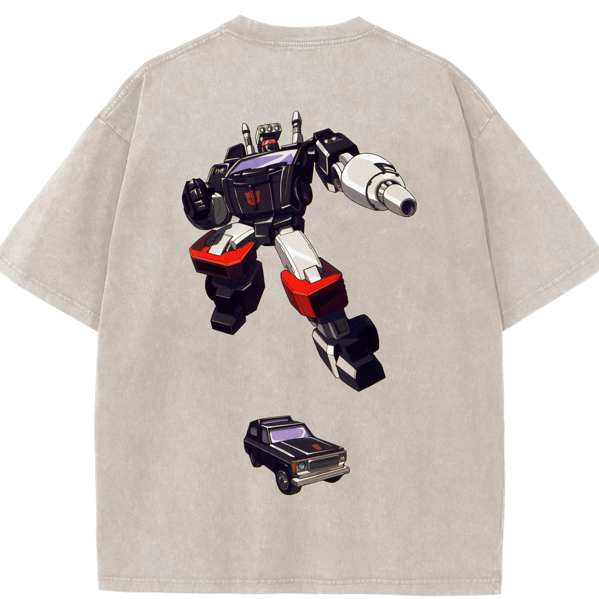 （画像用）  綿100% ヴィンテージ風 半袖Tシャツ（背面プリント）