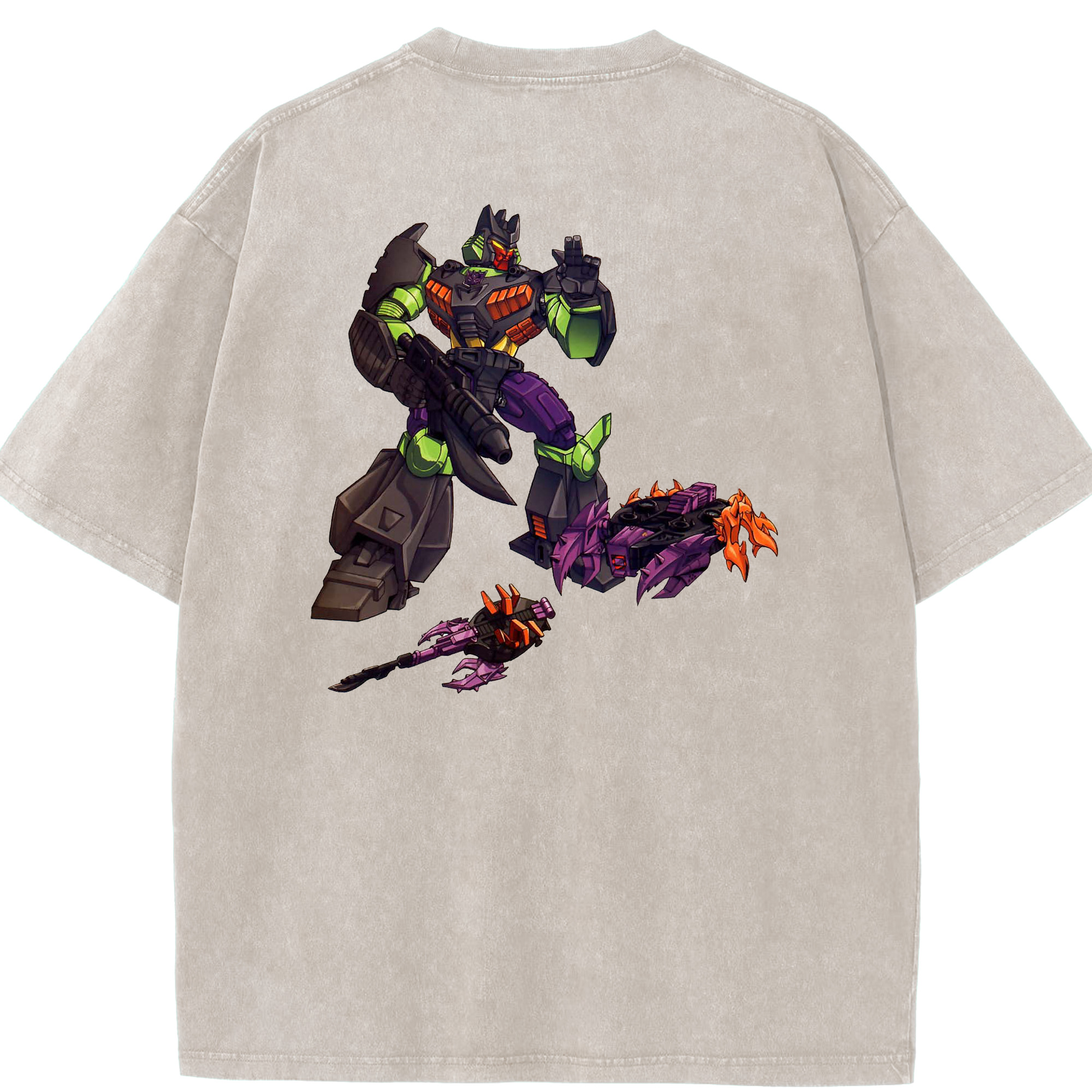 （画像用）  綿100% ヴィンテージ風 半袖Tシャツ（背面プリント）