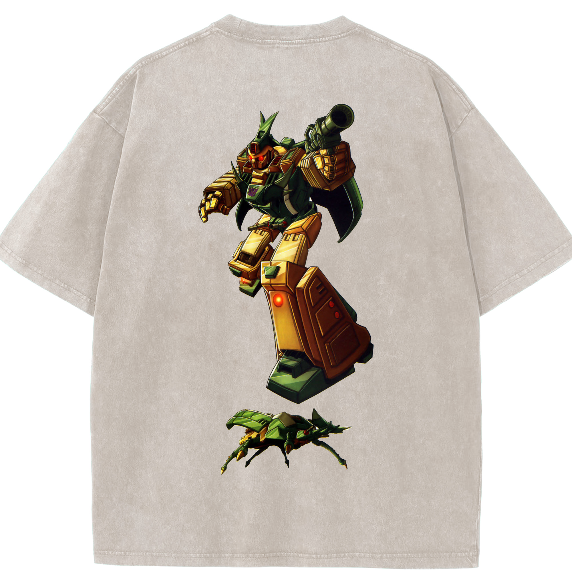（画像用）  綿100% ヴィンテージ風 半袖Tシャツ（背面プリント）