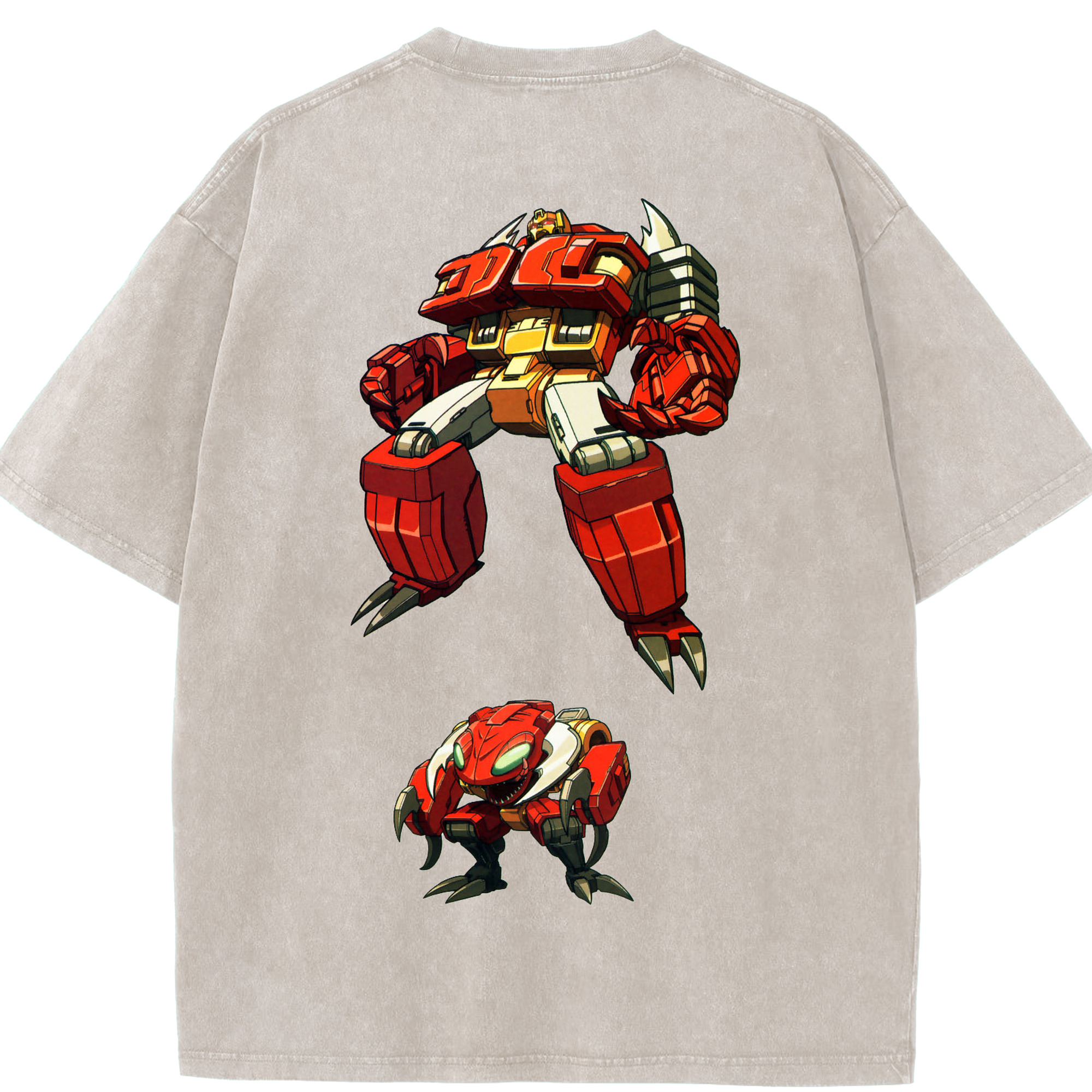 （画像用）  綿100% ヴィンテージ風 半袖Tシャツ（背面プリント）