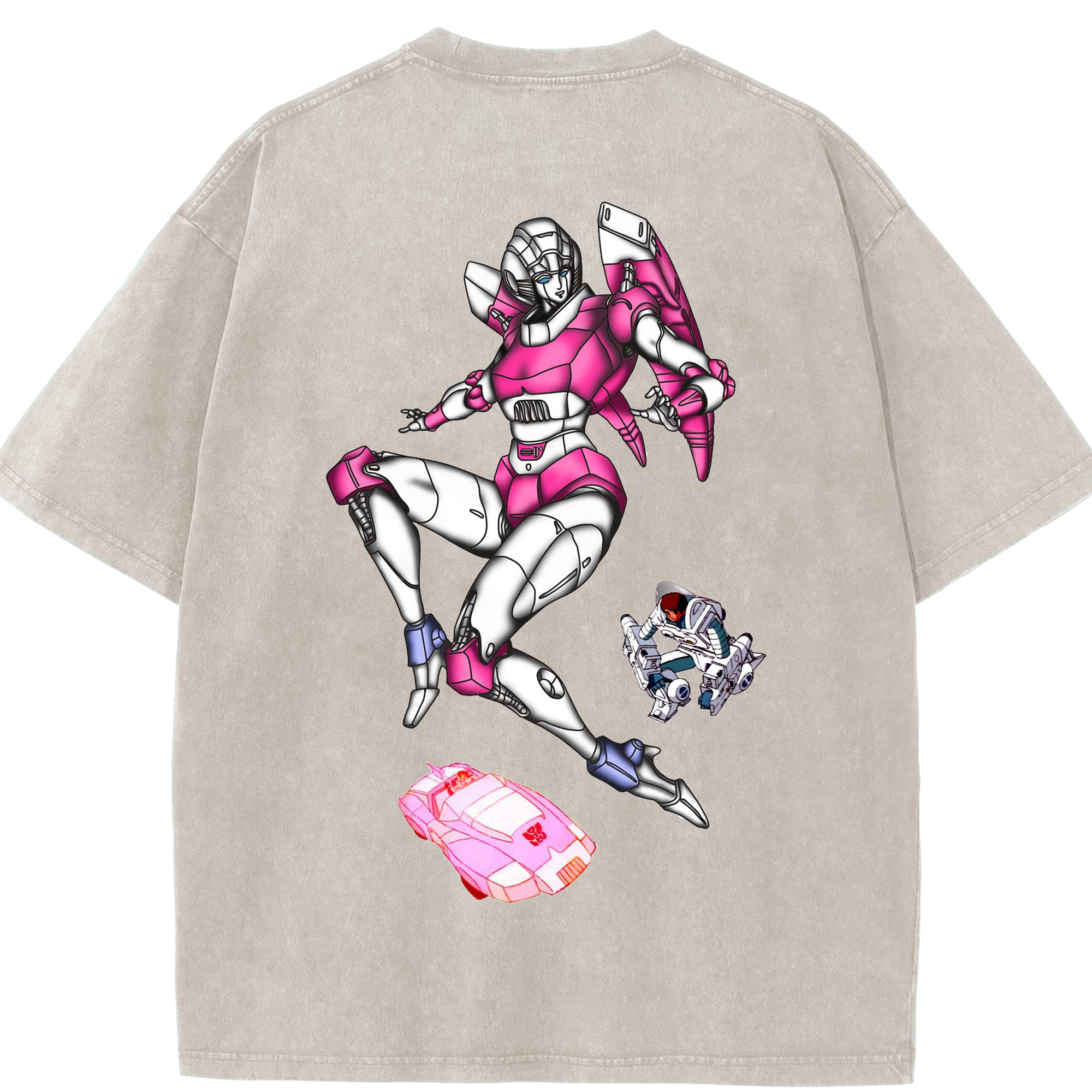 （画像用）  綿100% ヴィンテージ風 半袖Tシャツ（背面プリント）