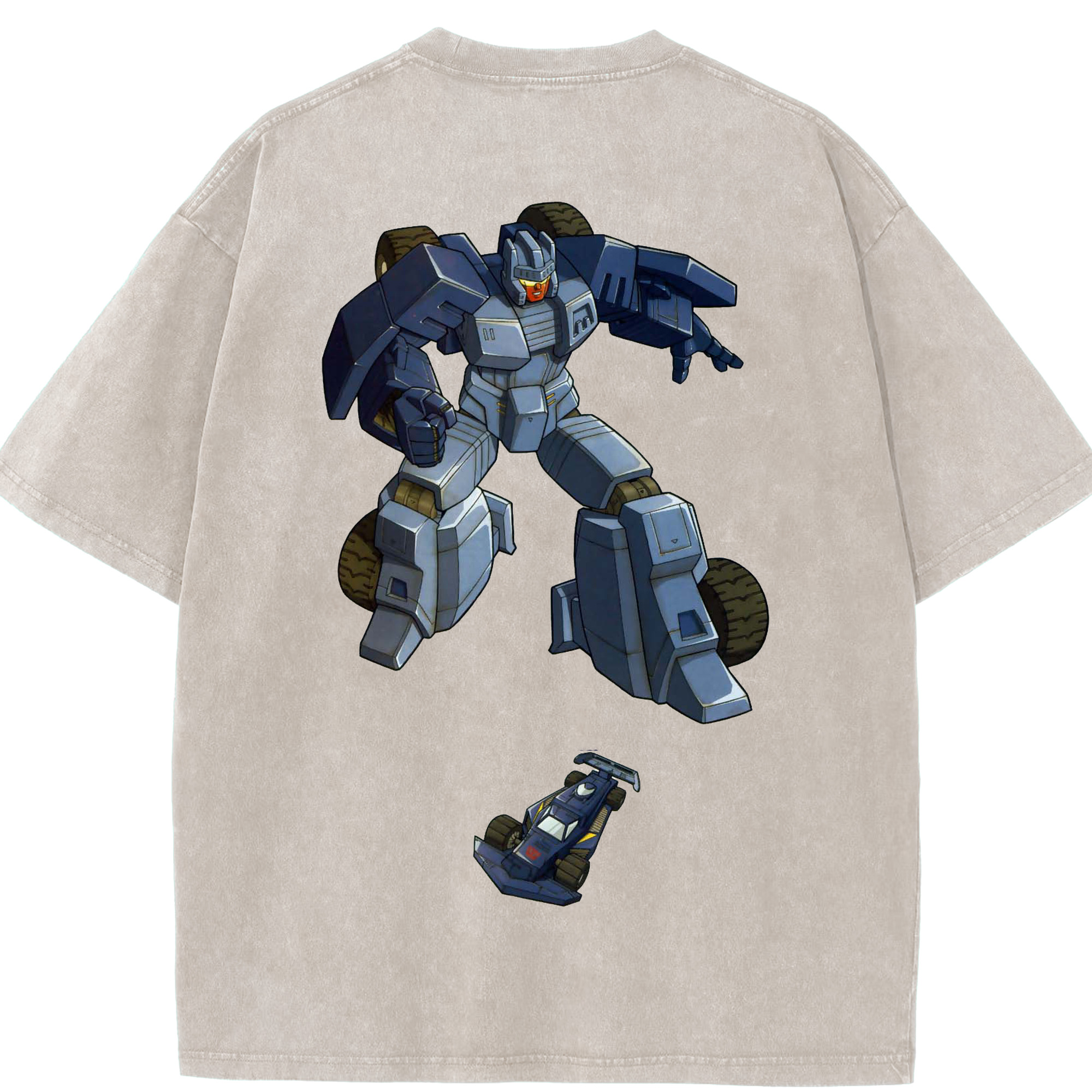 （画像用）  綿100% ヴィンテージ風 半袖Tシャツ（背面プリント）