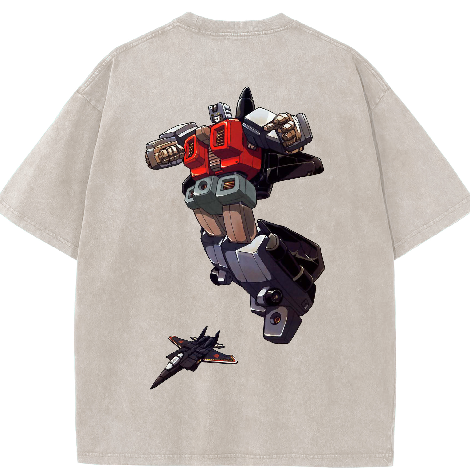 （画像用）  綿100% ヴィンテージ風 半袖Tシャツ（背面プリント）
