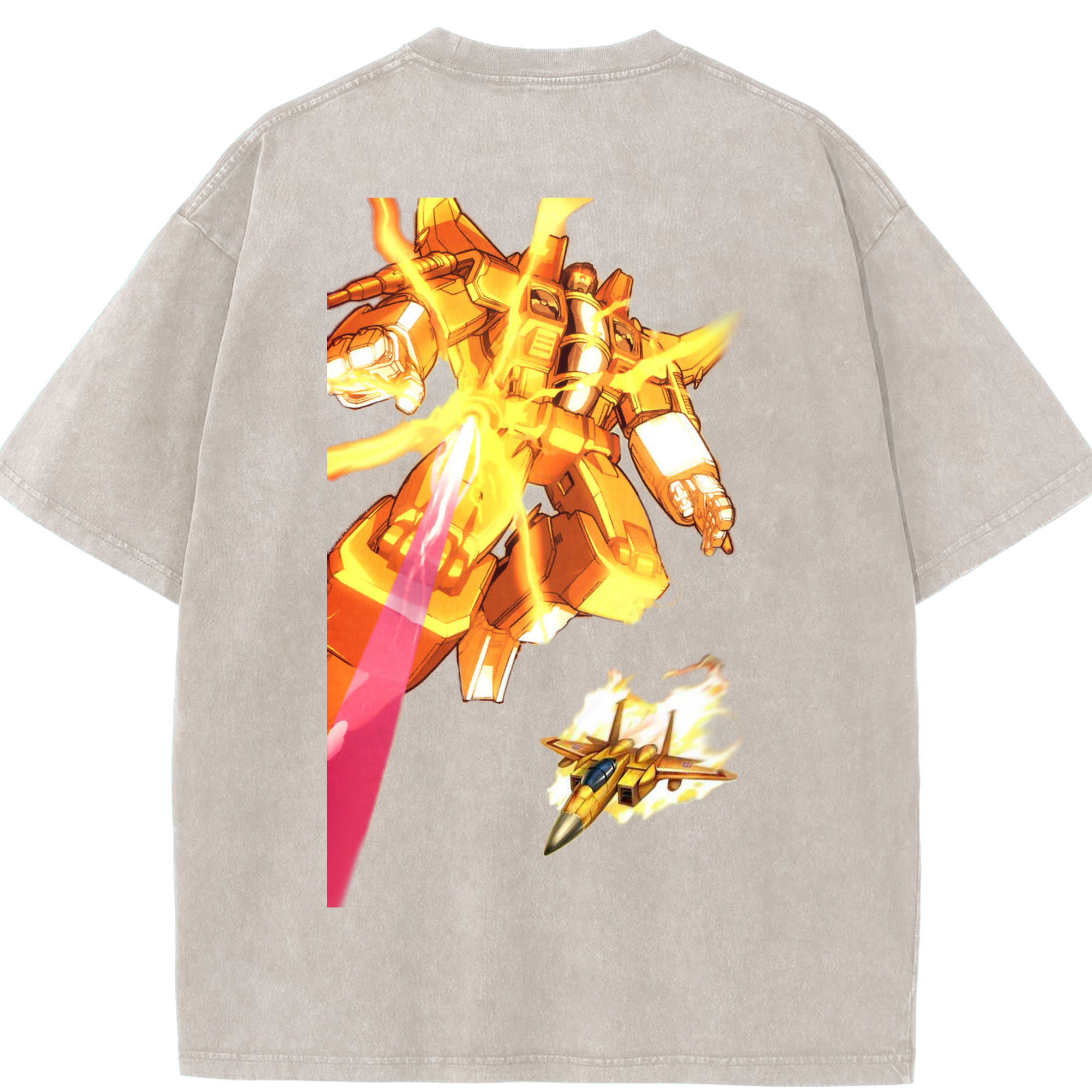 （画像用）  綿100% ヴィンテージ風 半袖Tシャツ（背面プリント）
