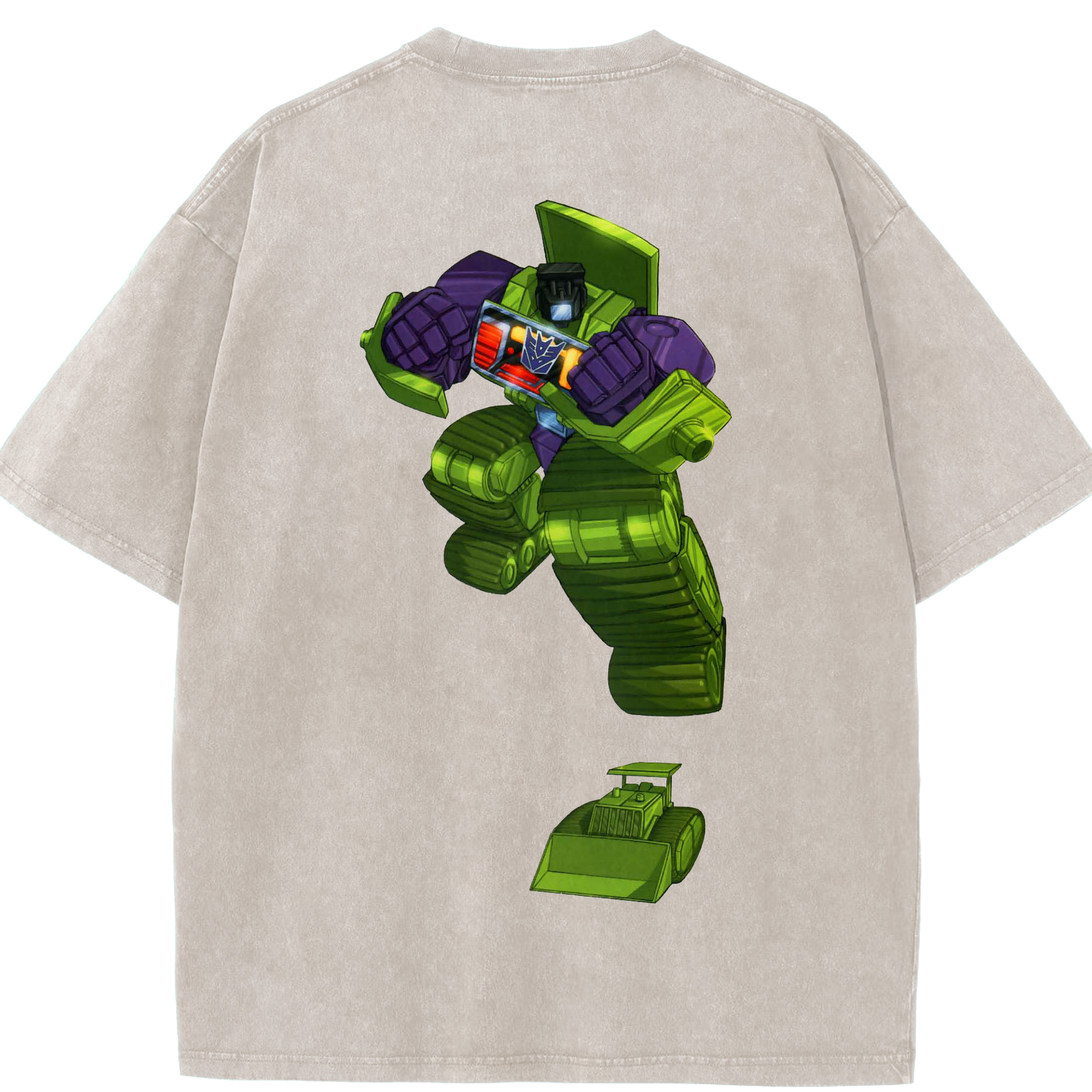 （画像用）  綿100% ヴィンテージ風 半袖Tシャツ（背面プリント）