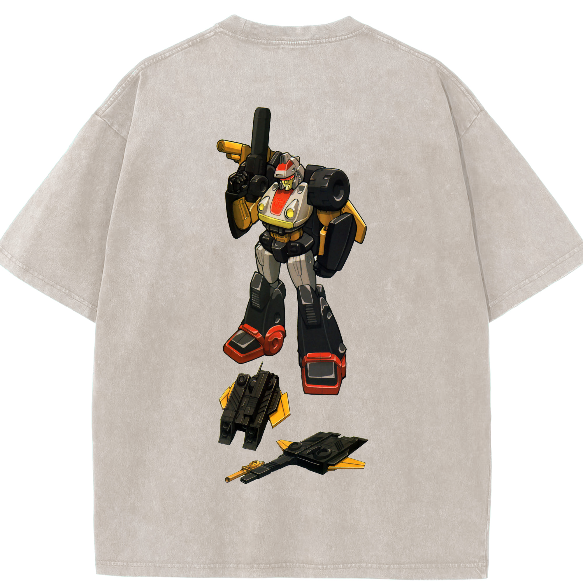 （画像用）  綿100% ヴィンテージ風 半袖Tシャツ（背面プリント）
