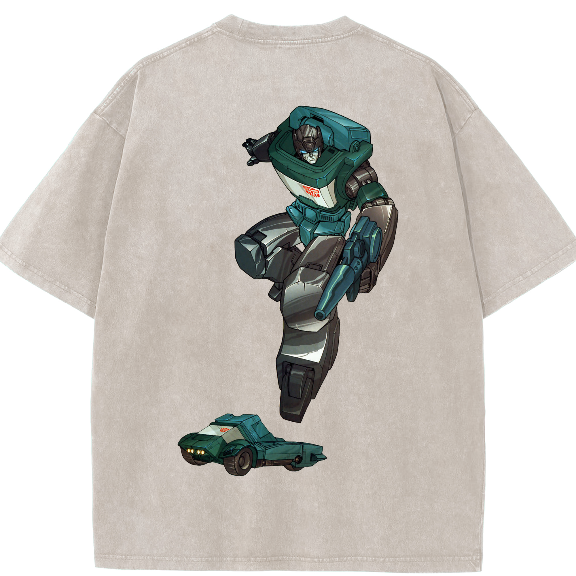 （画像用）  綿100% ヴィンテージ風 半袖Tシャツ（背面プリント）