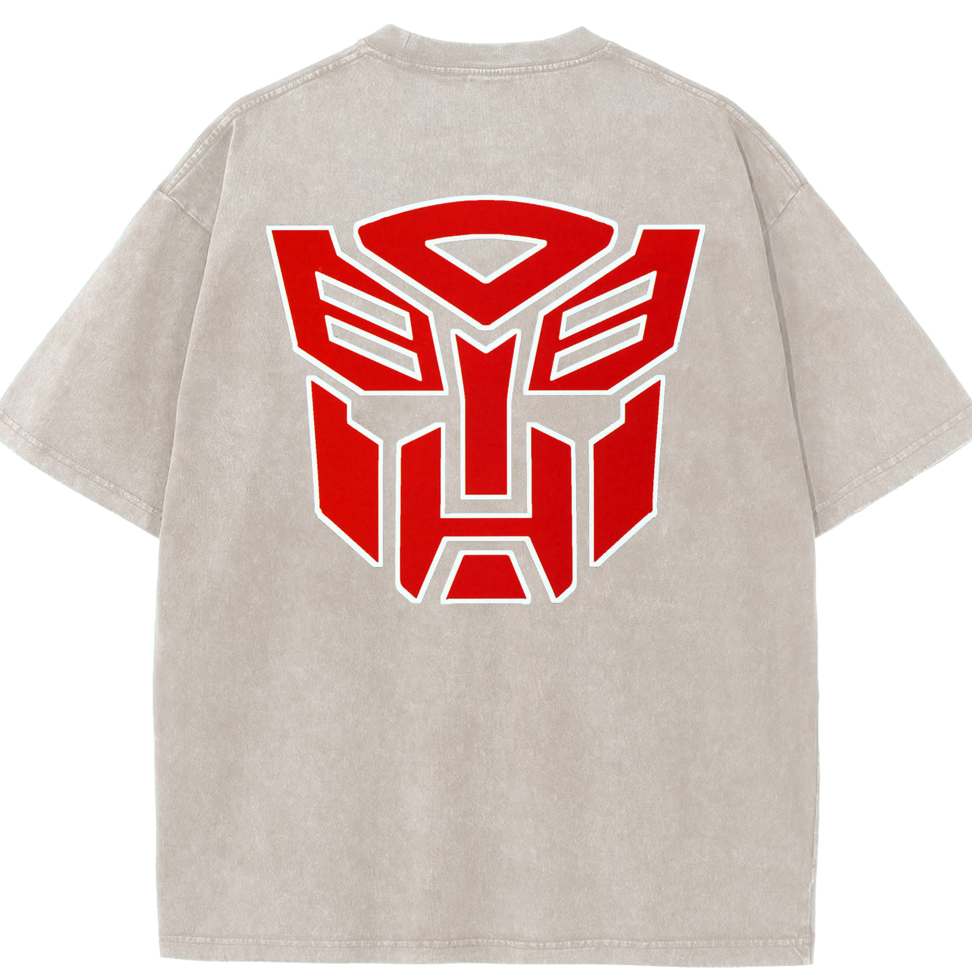 （画像用）  綿100% ヴィンテージ風 半袖Tシャツ（背面プリント）
