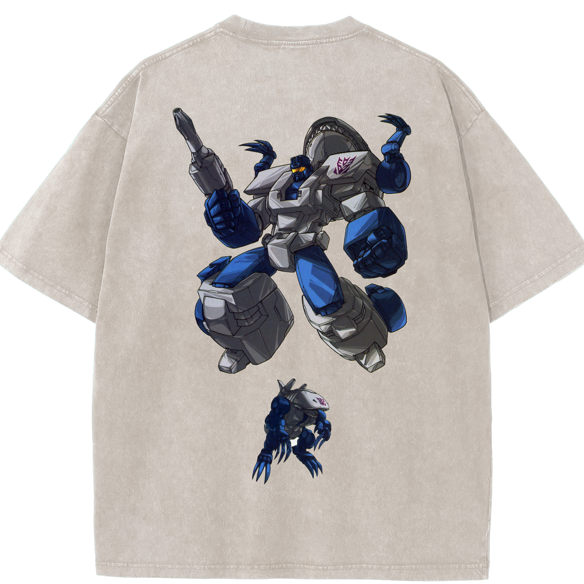 （画像用）  綿100% ヴィンテージ風 半袖Tシャツ（背面プリント）