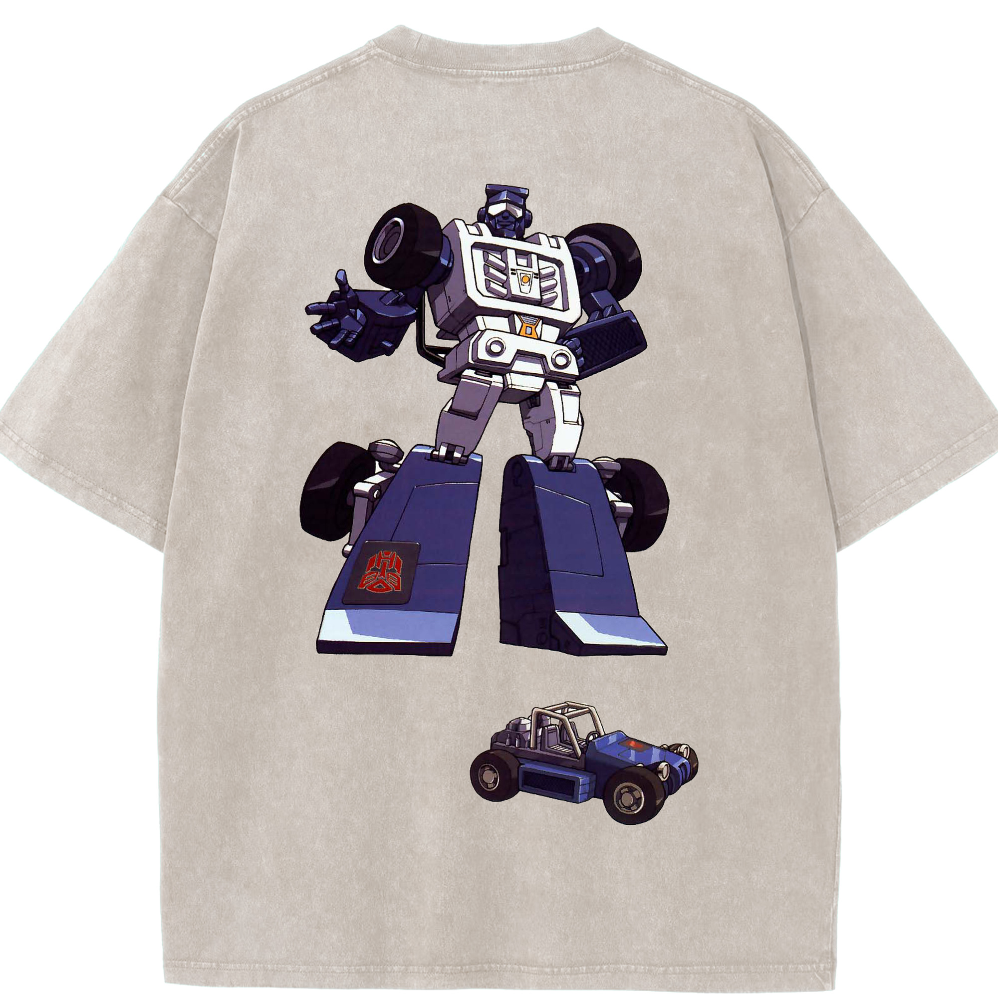 （画像用）  綿100% ヴィンテージ風 半袖Tシャツ（背面プリント）