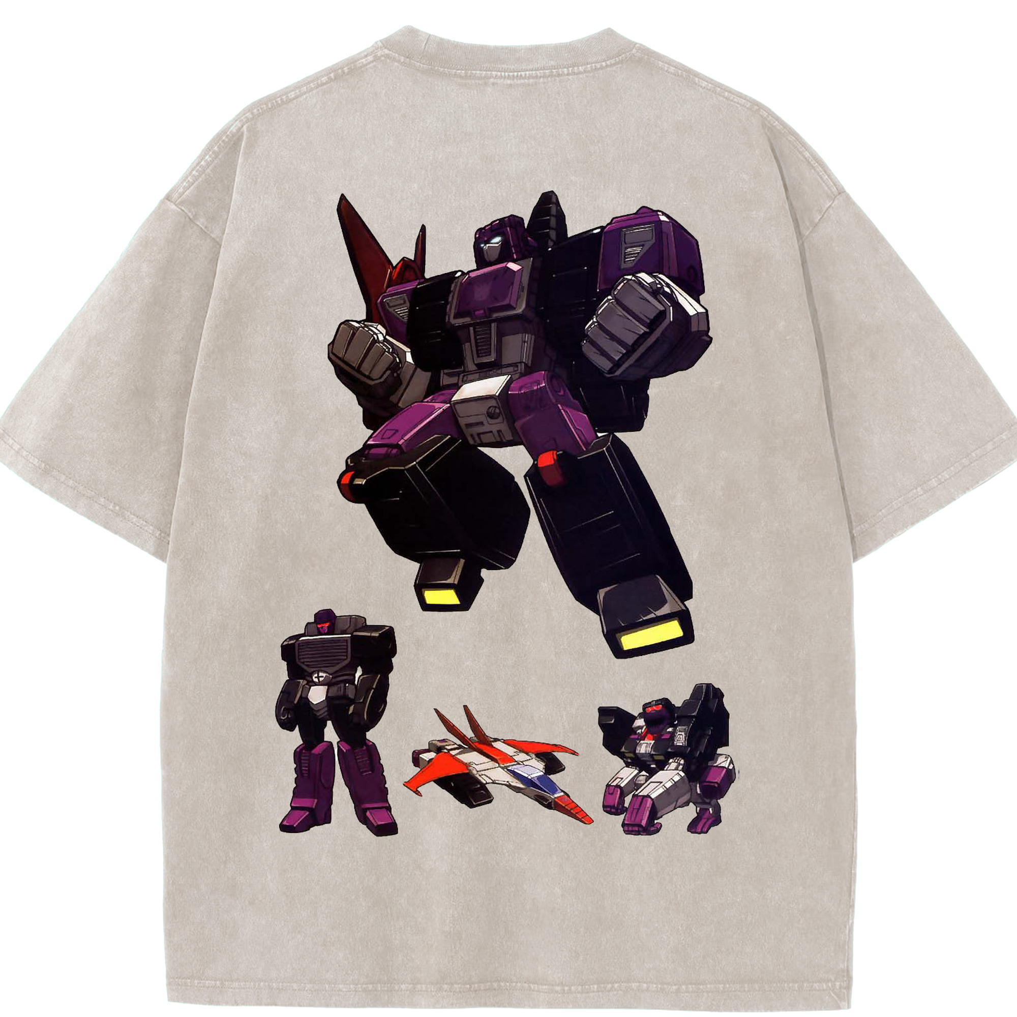 （画像用）  綿100% ヴィンテージ風 半袖Tシャツ（背面プリント）