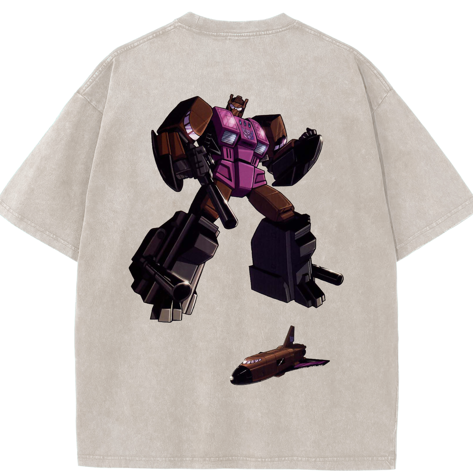 （画像用）  綿100% ヴィンテージ風 半袖Tシャツ（背面プリント）