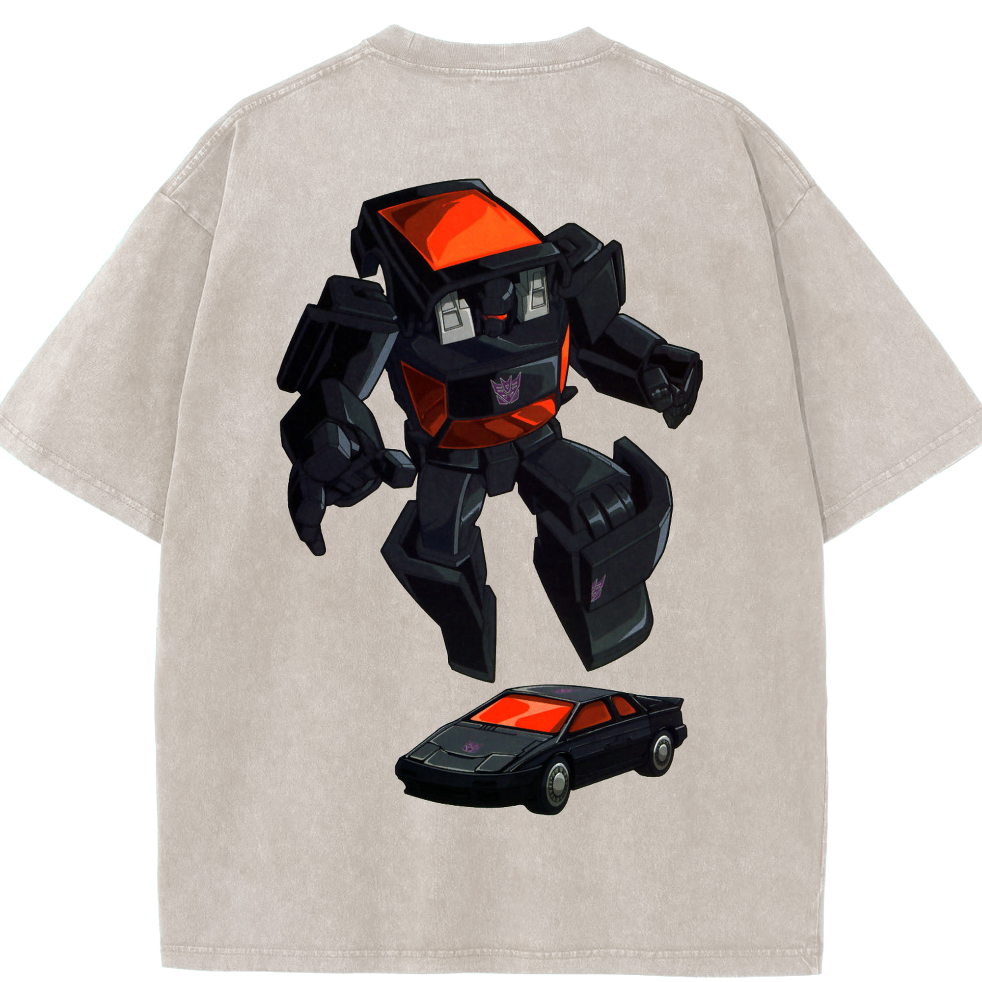 （画像用）  綿100% ヴィンテージ風 半袖Tシャツ（背面プリント）