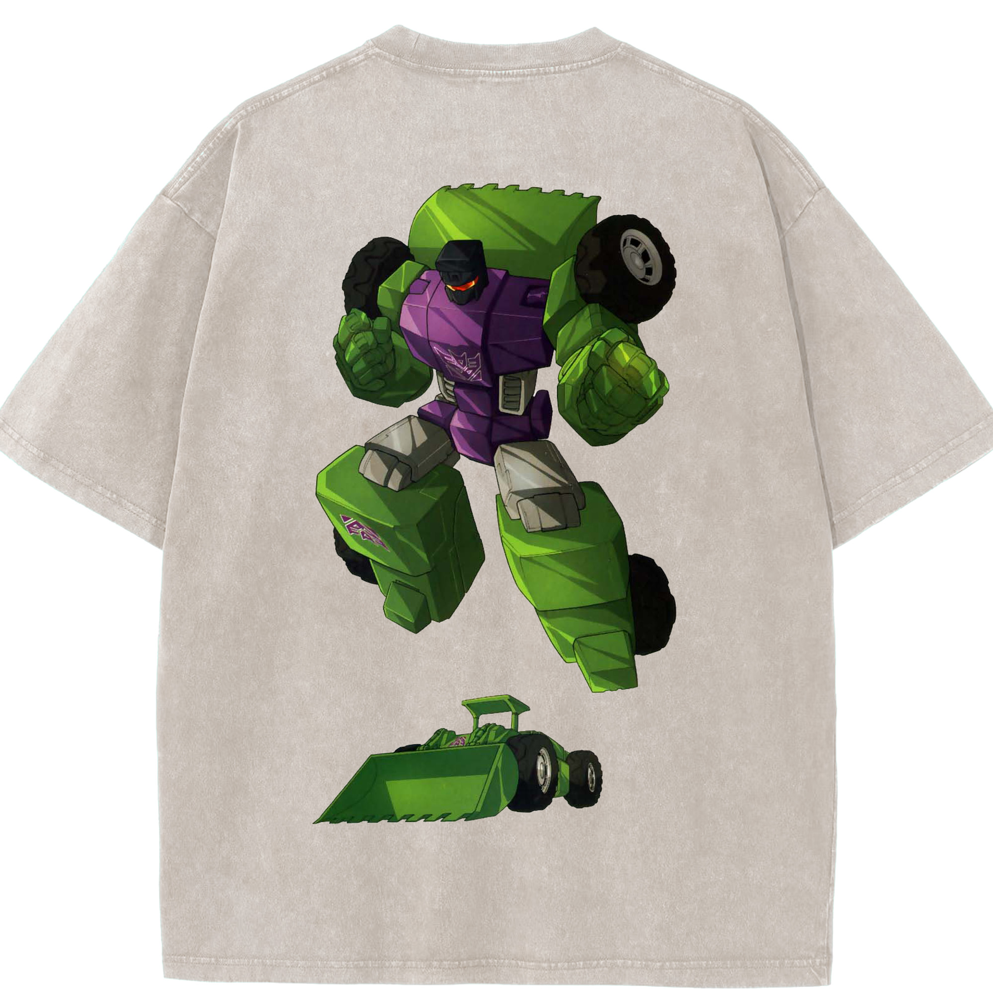 （画像用）  綿100% ヴィンテージ風 半袖Tシャツ（背面プリント）