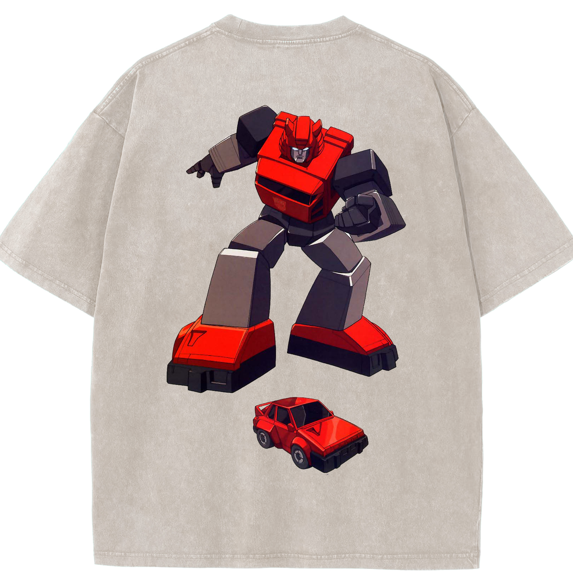 （画像用）  綿100% ヴィンテージ風 半袖Tシャツ（背面プリント）