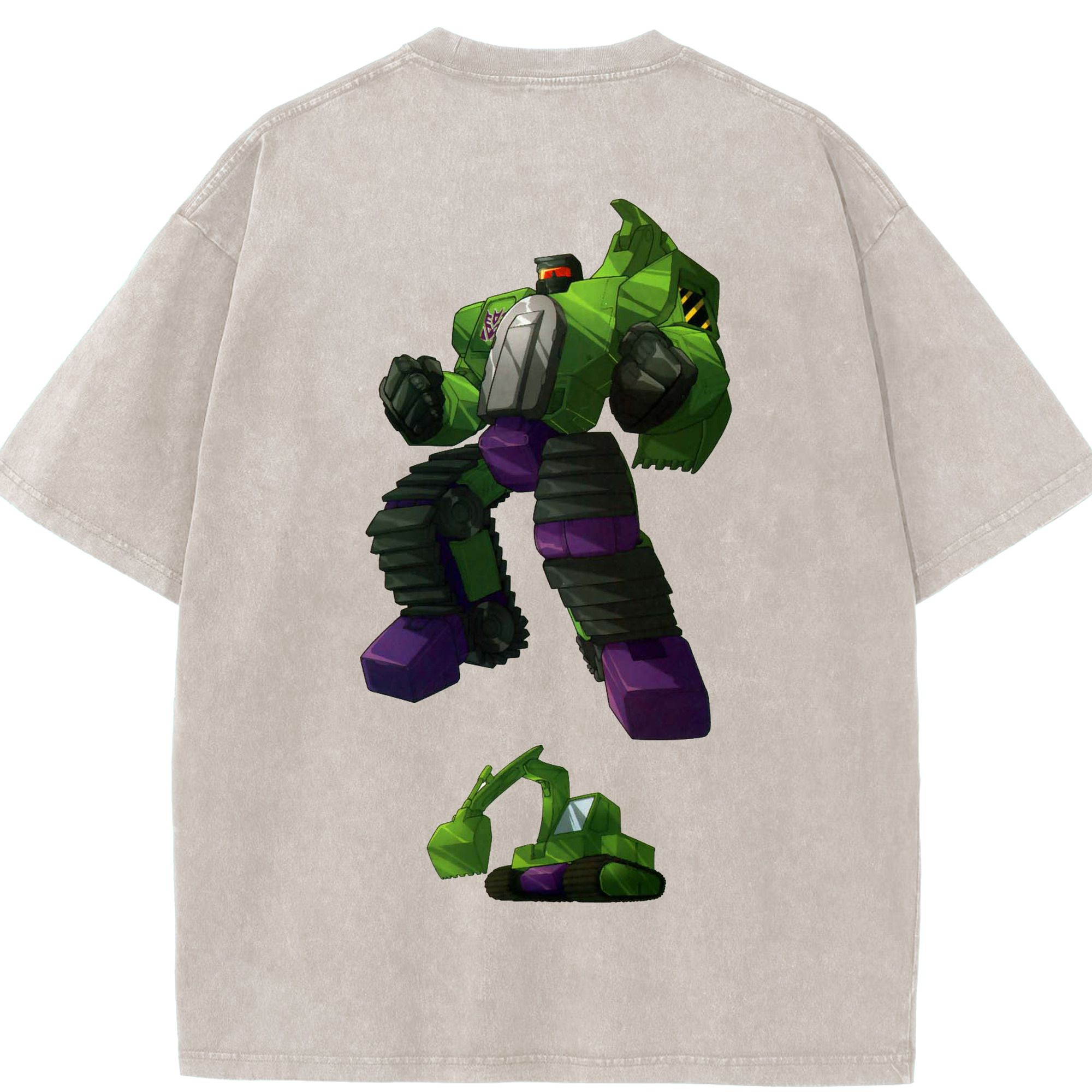 （画像用）  綿100% ヴィンテージ風 半袖Tシャツ（背面プリント）
