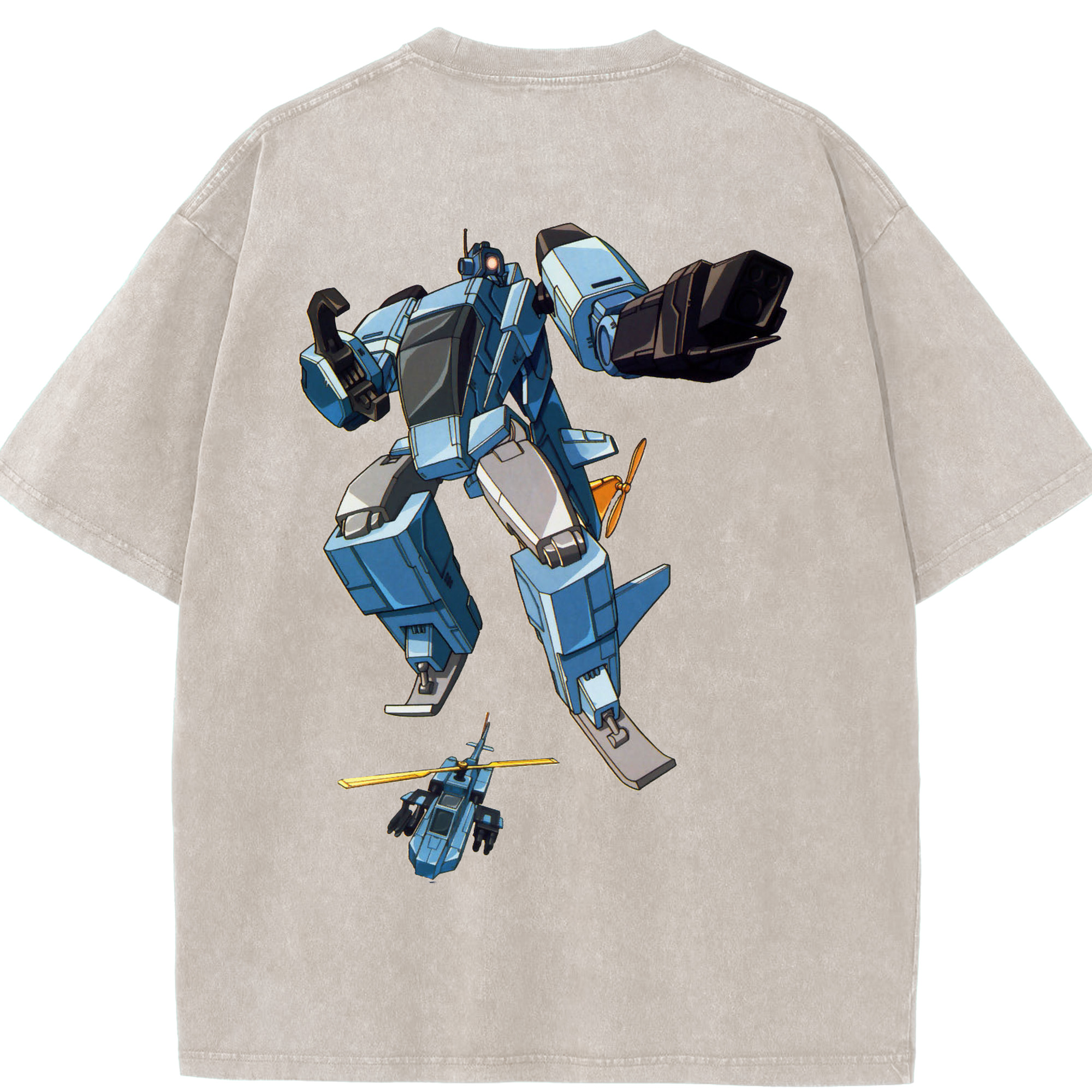 （画像用）  綿100% ヴィンテージ風 半袖Tシャツ（背面プリント）