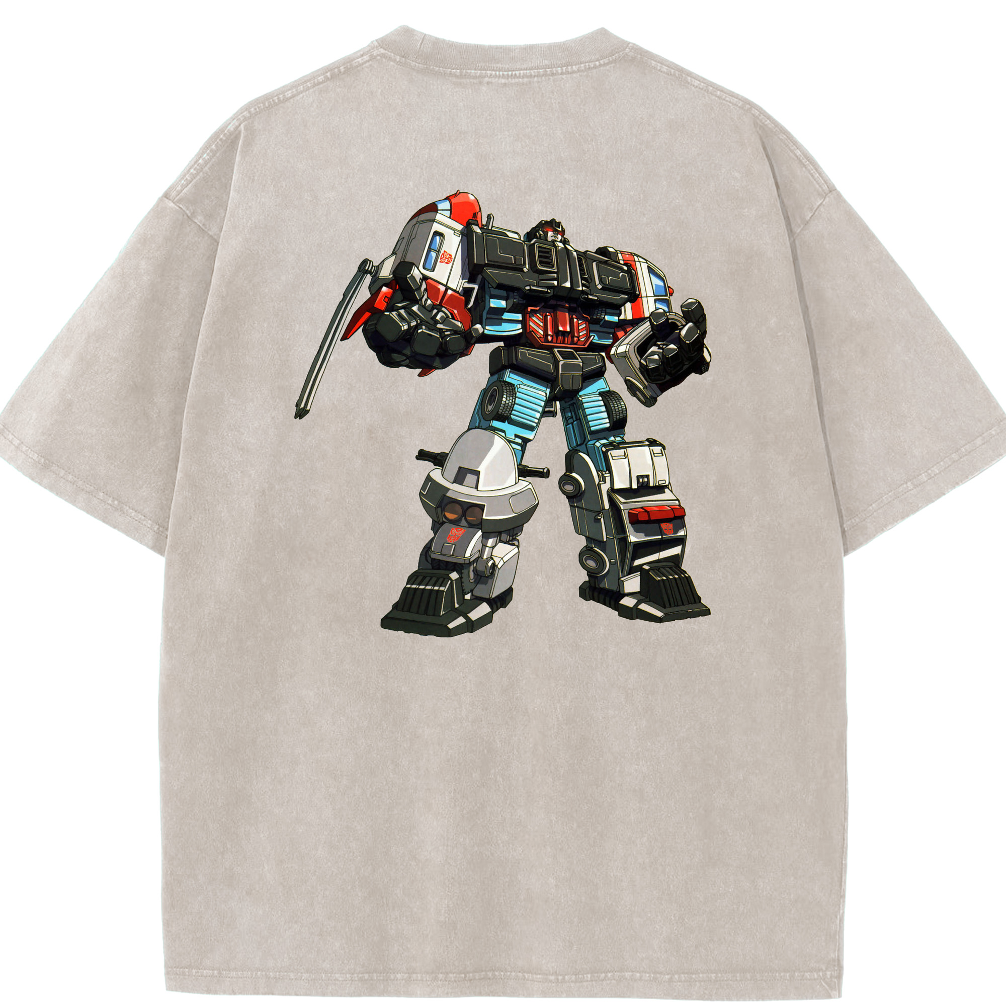 （画像用）  綿100% ヴィンテージ風 半袖Tシャツ（背面プリント）