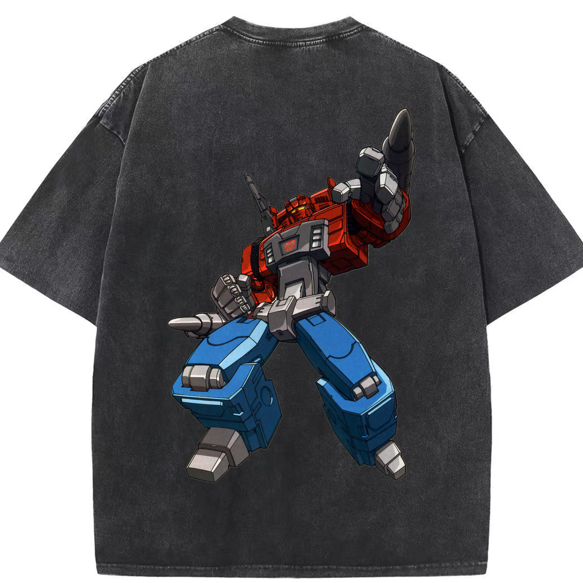 （画像用）  綿100% ヴィンテージ風 半袖Tシャツ（背面プリント）