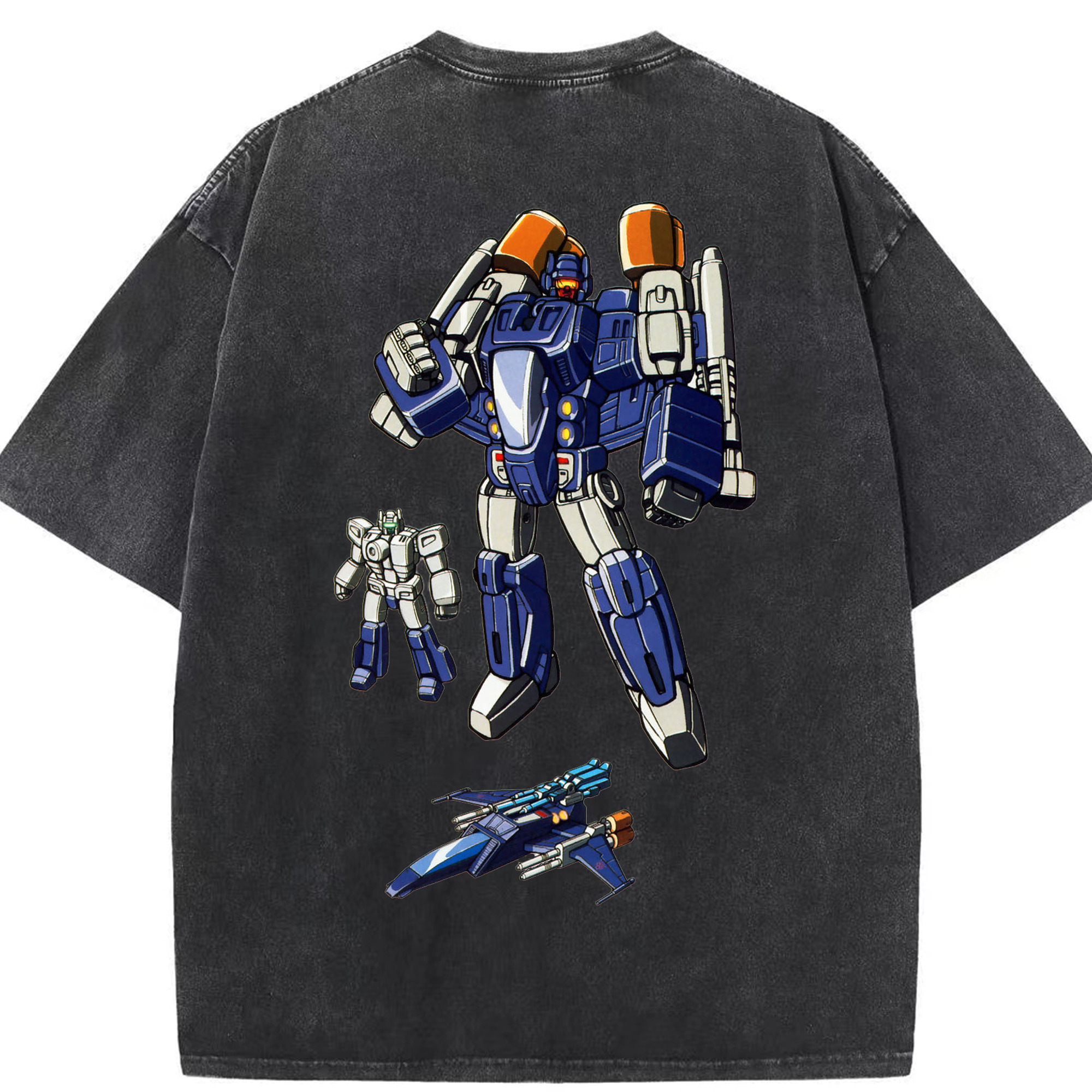 （画像用）  綿100% ヴィンテージ風 半袖Tシャツ（背面プリント）