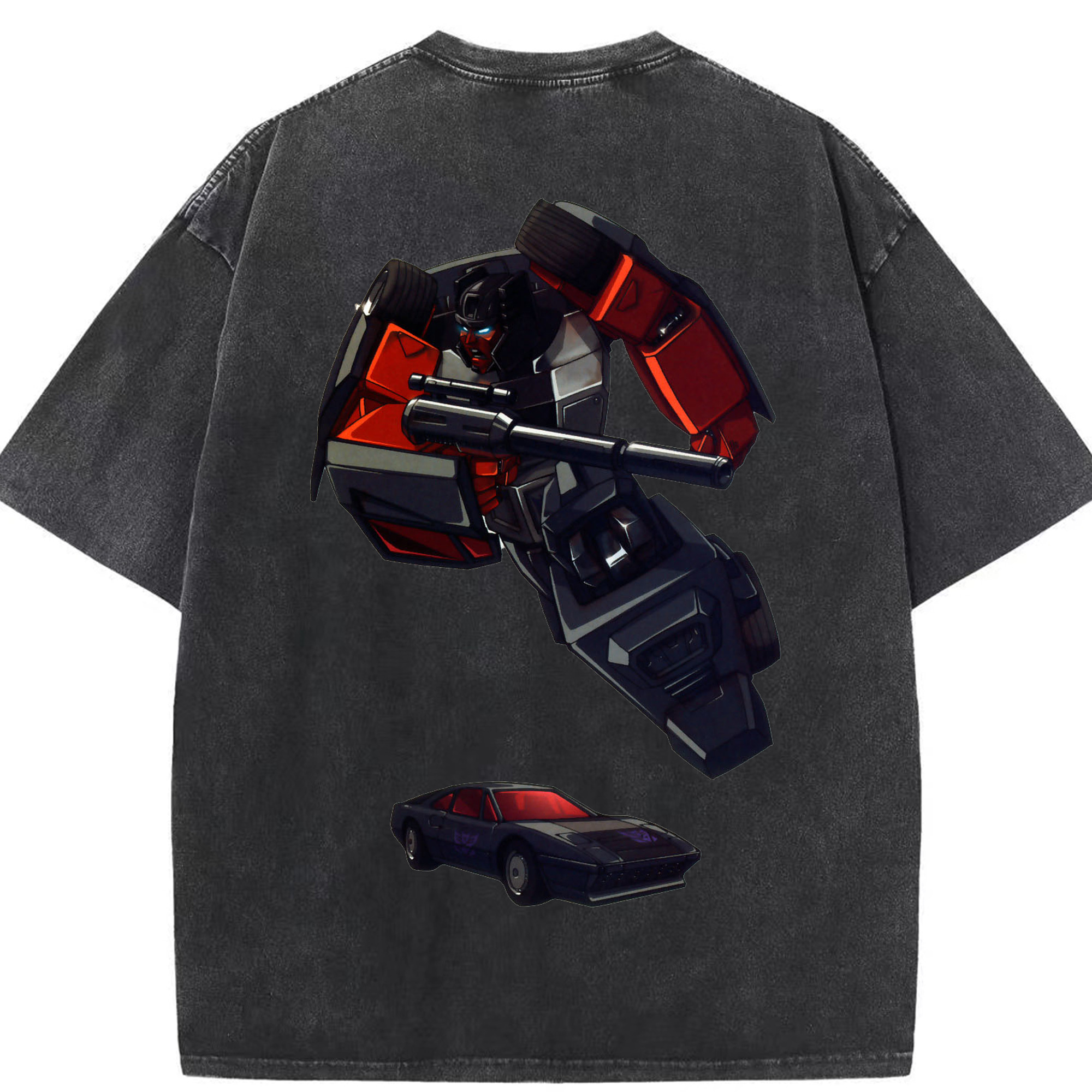 （画像用）  綿100% ヴィンテージ風 半袖Tシャツ（背面プリント）