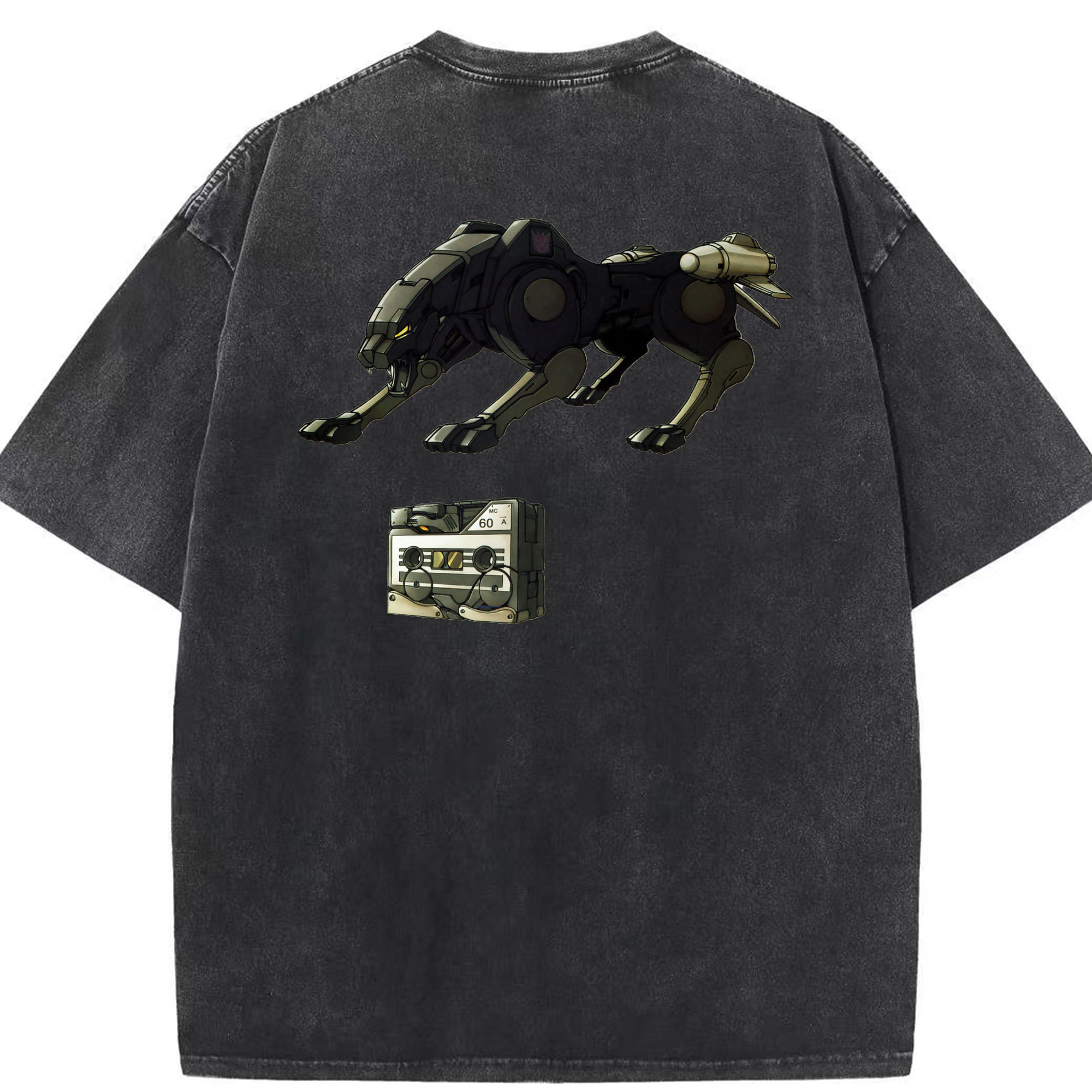 （画像用）  綿100% ヴィンテージ風 半袖Tシャツ（背面プリント）