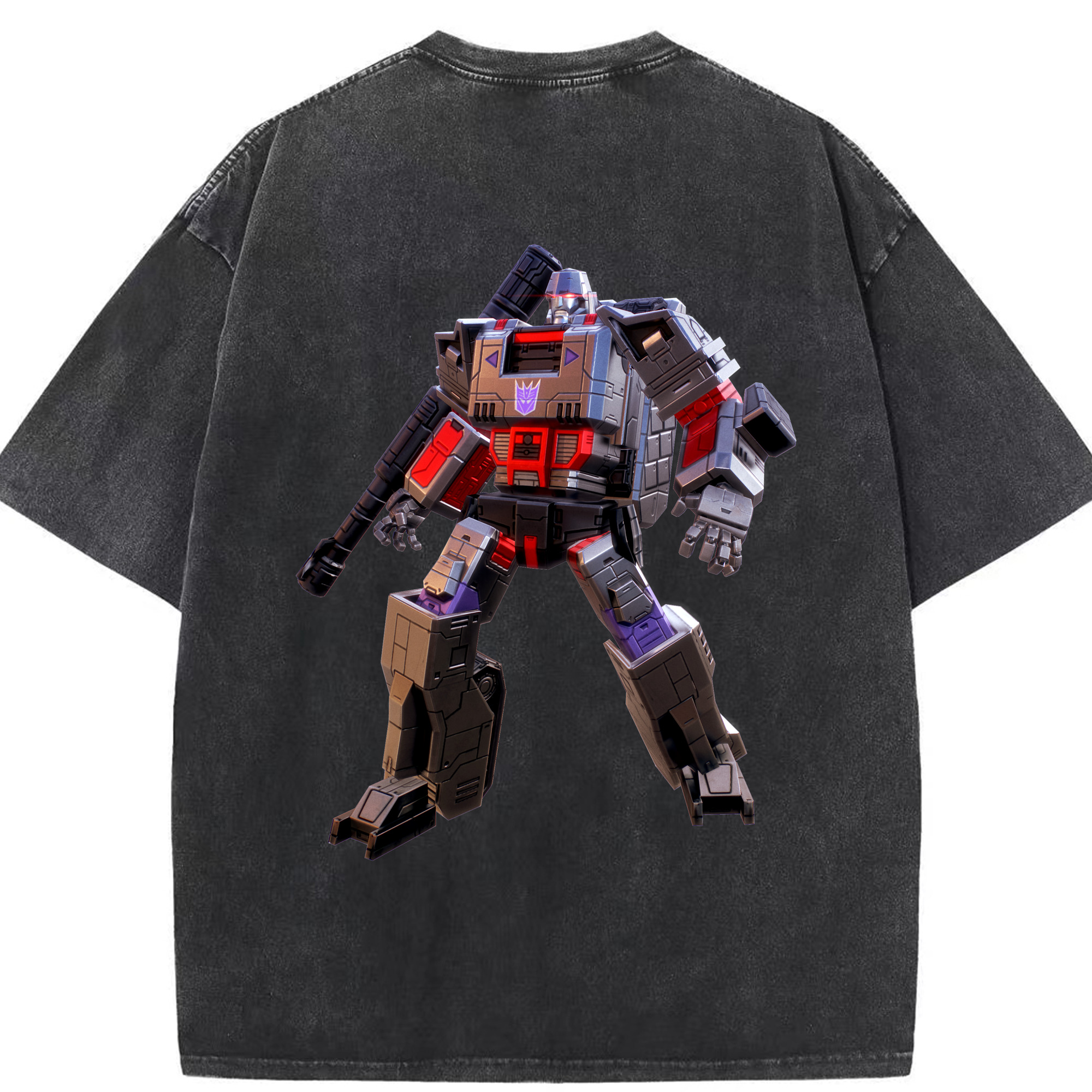 （画像用）  綿100% ヴィンテージ風 半袖Tシャツ（背面プリント）