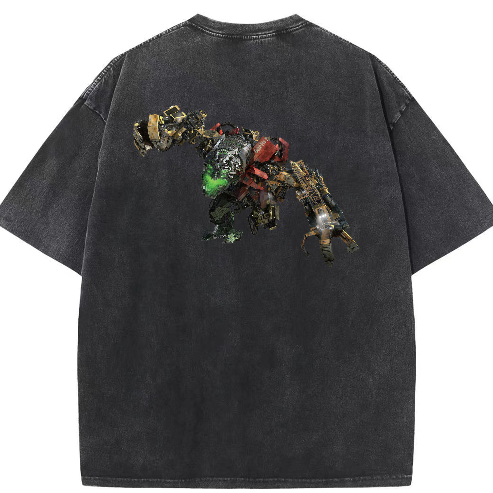 （画像用）  綿100% ヴィンテージ風 半袖Tシャツ（背面プリント）